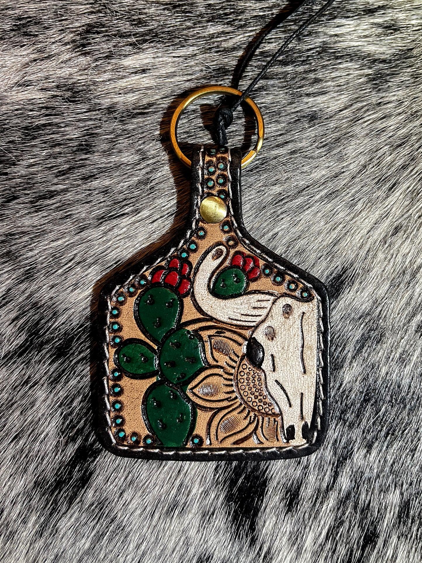 The Tooled Leather Keychains
