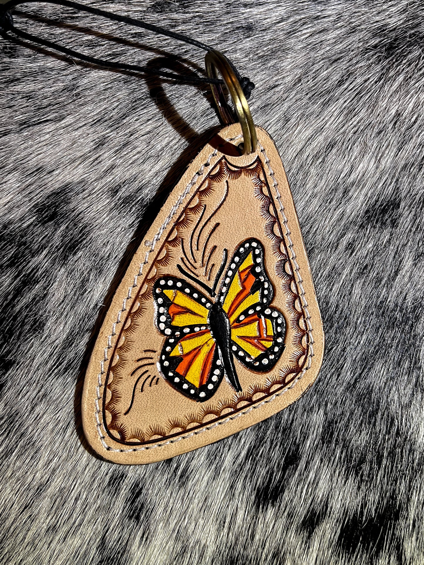 The Tooled Leather Keychains