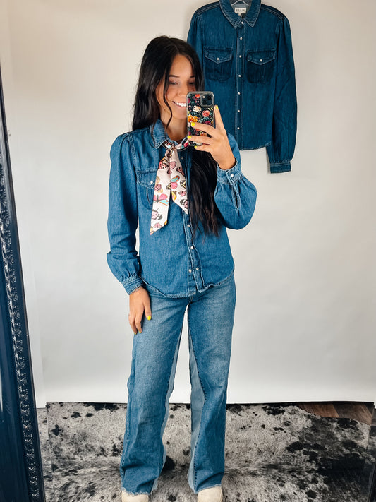 The Morgan Denim Top