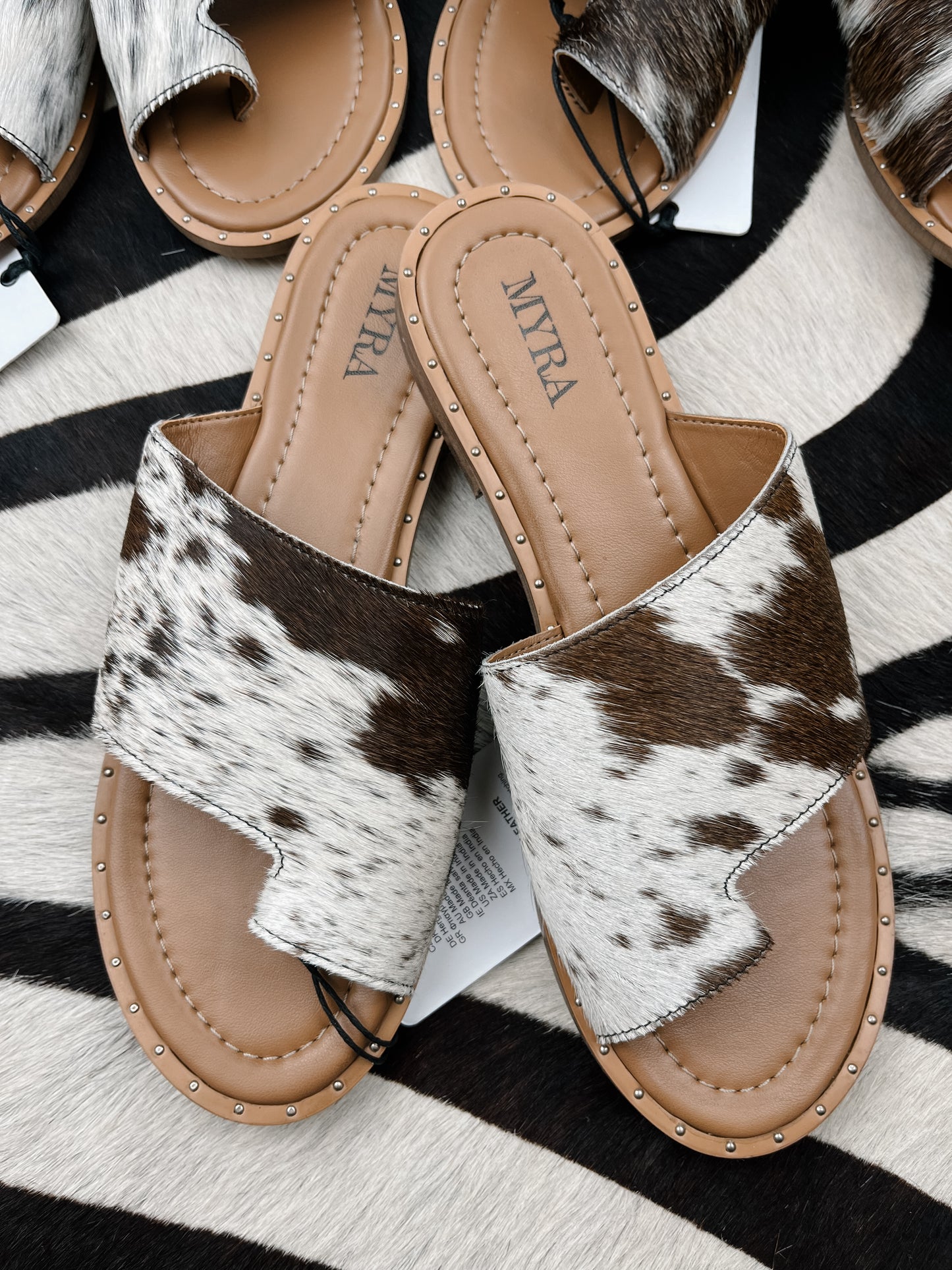 The Blaze Sandals- Black Hide