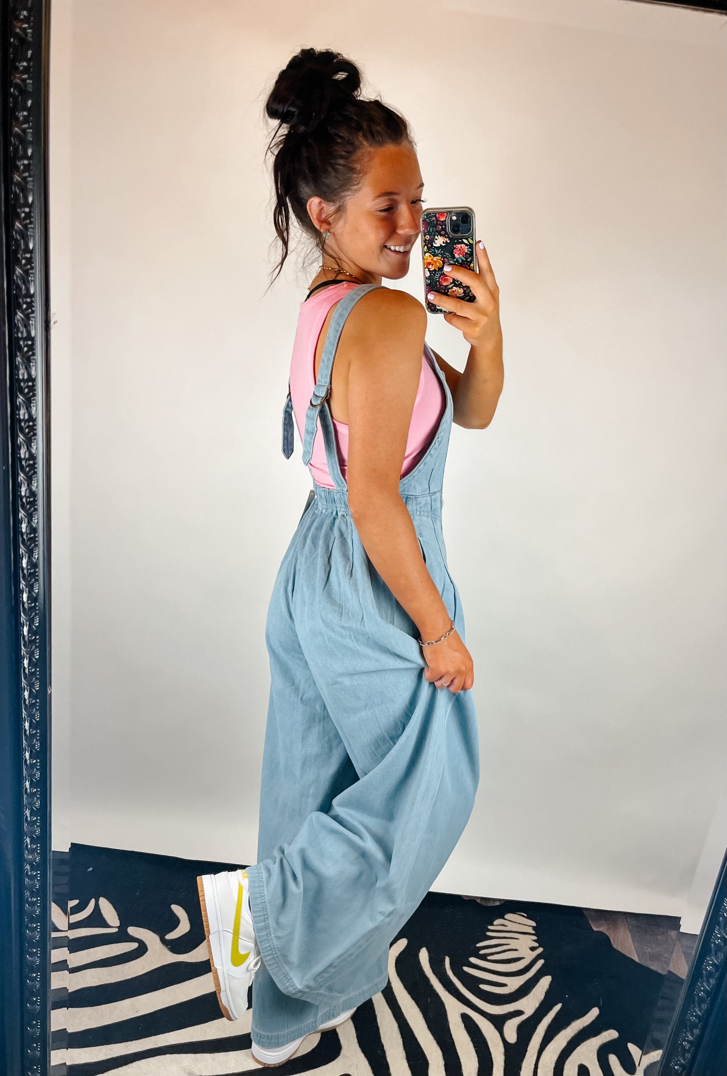 The Posie Denim Jumpsuit - Light Wash