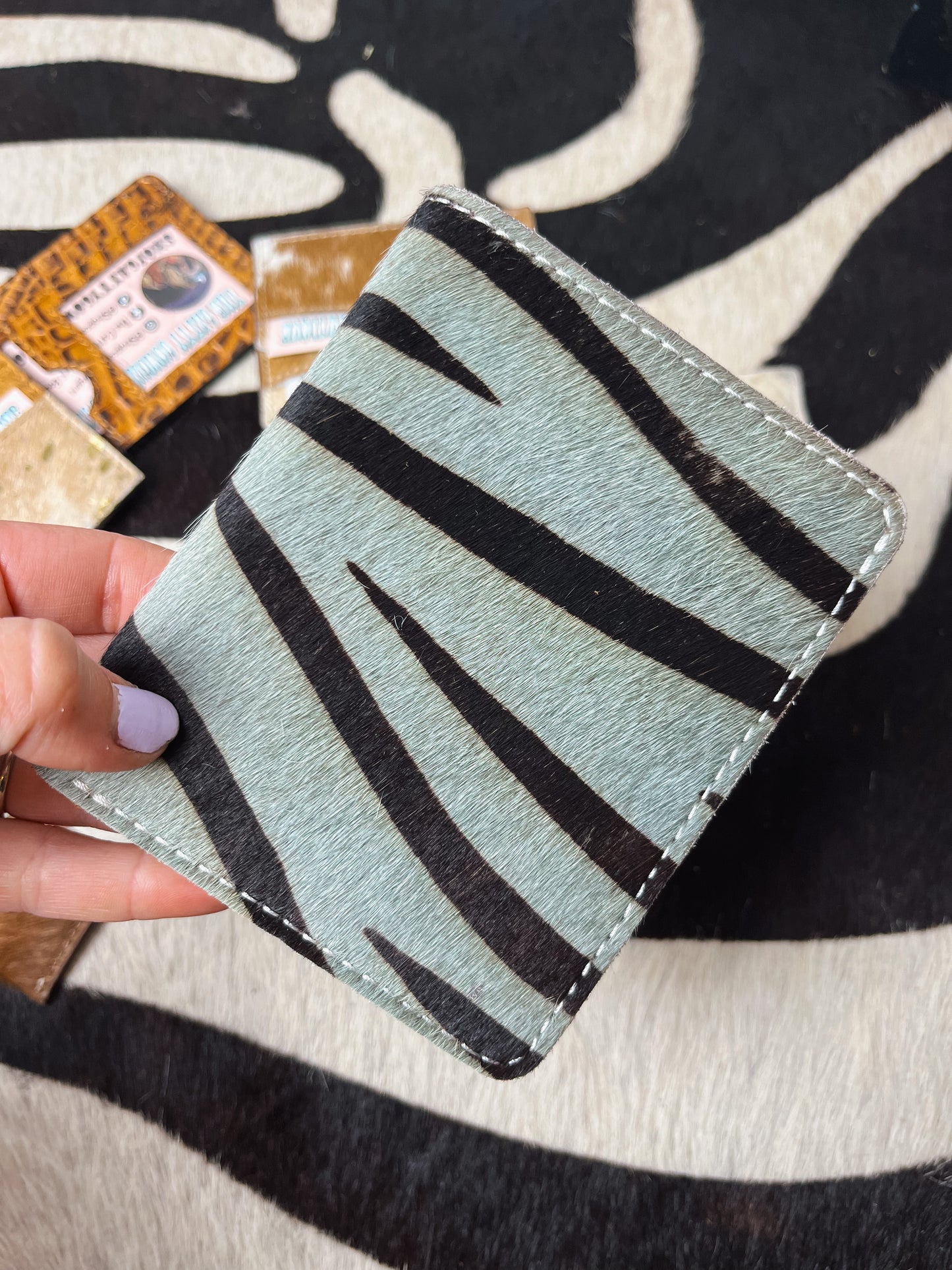 The Mini Zebra Bifold Wallet