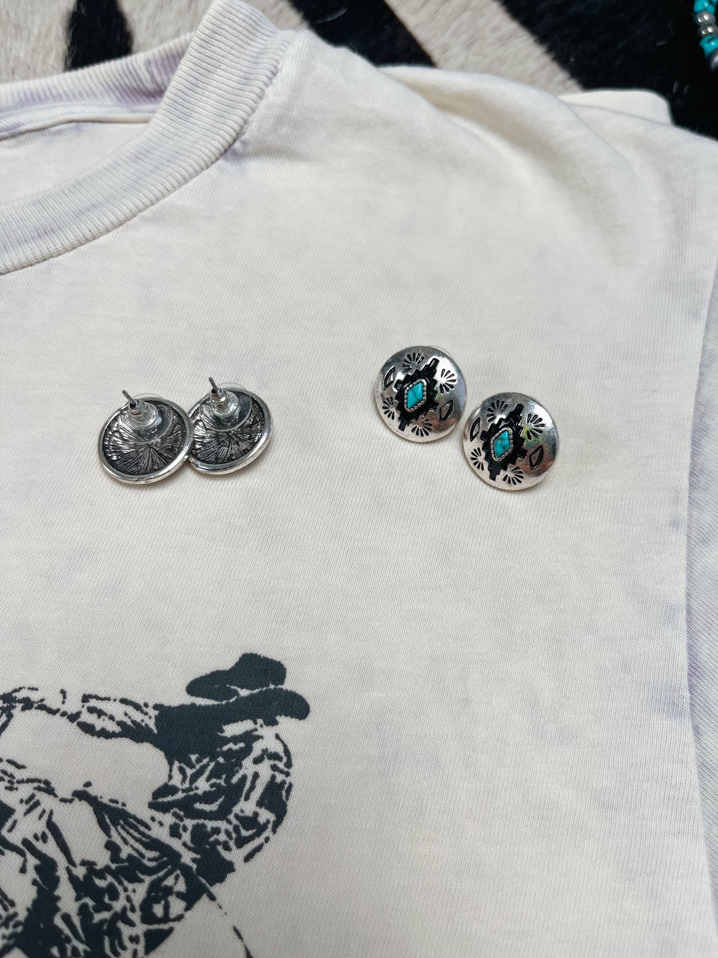 Aztec Post Earrings