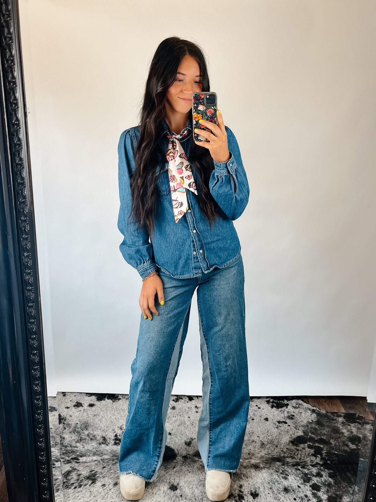 The Morgan Denim Top