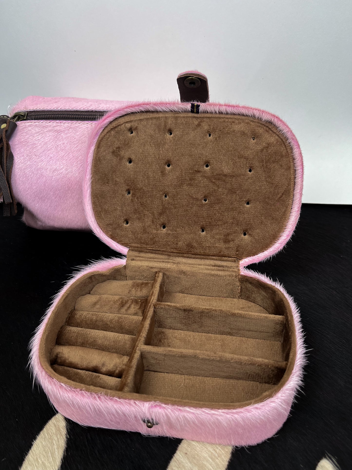 The Pink Hide Jewelry Case