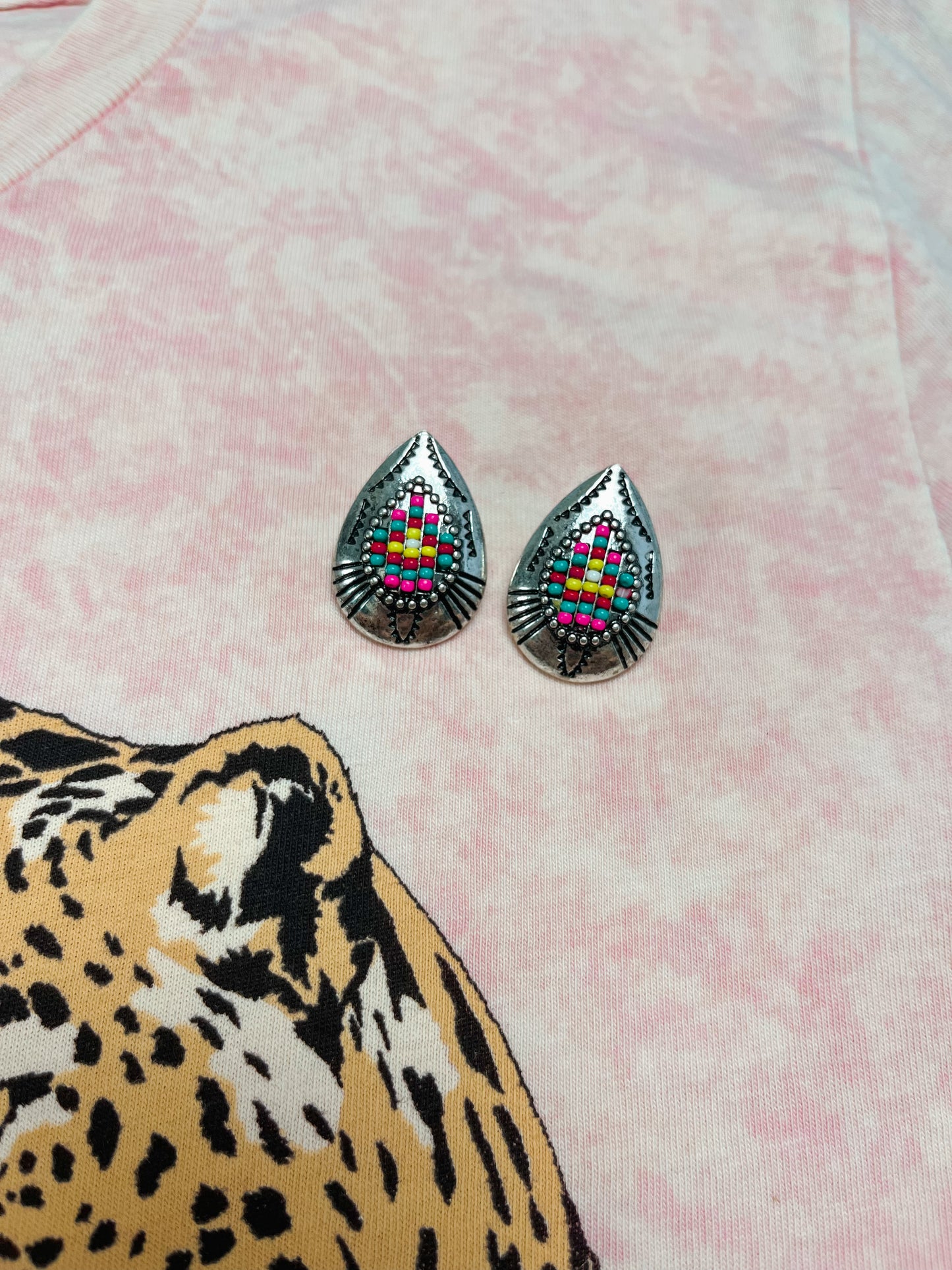 Beaded Teardrop Earrings