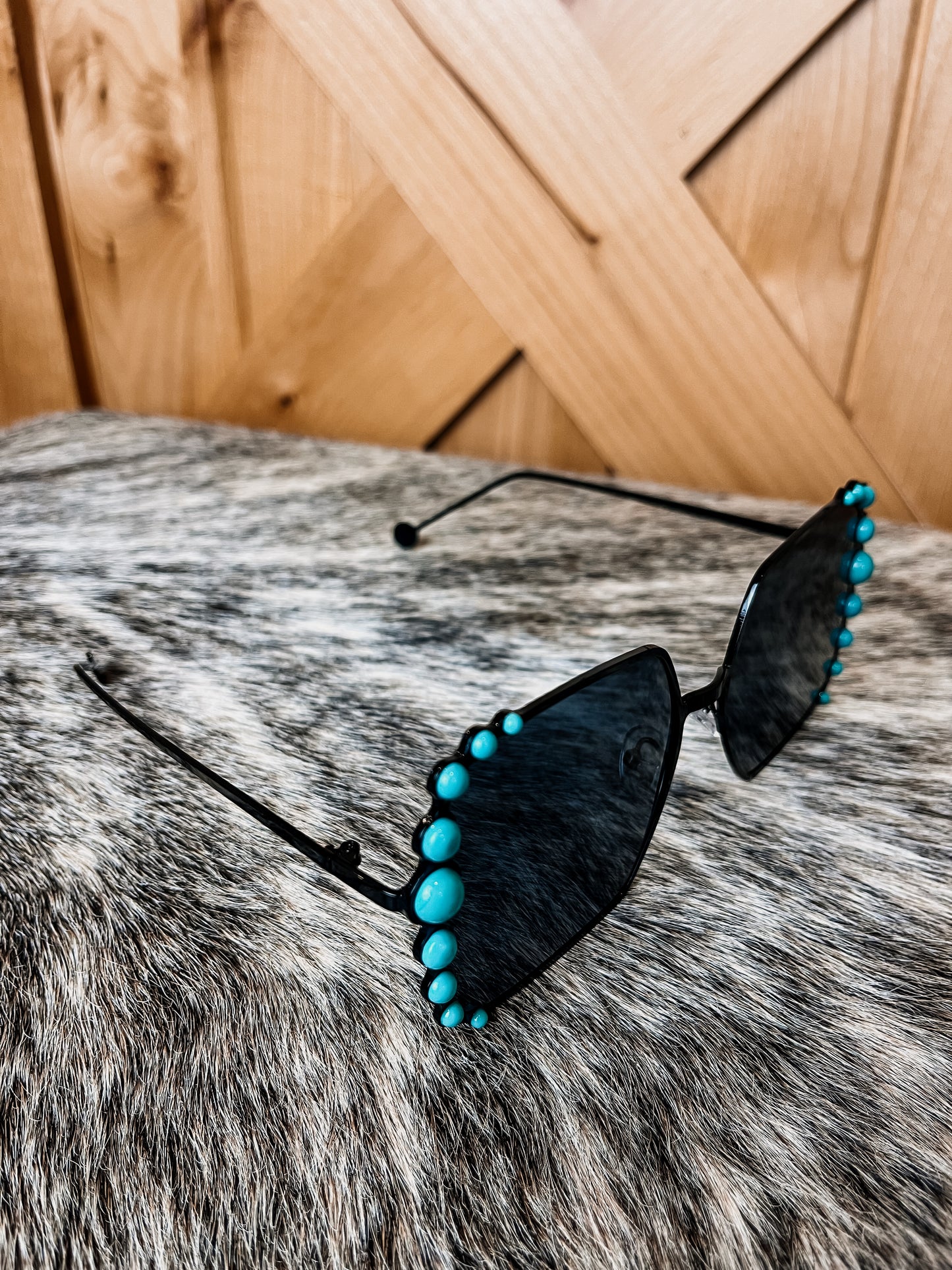Turquoise Square Sunnies