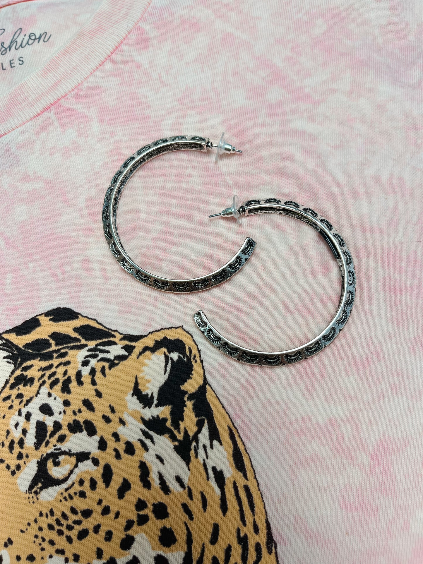 Aztec Hoop Earrings