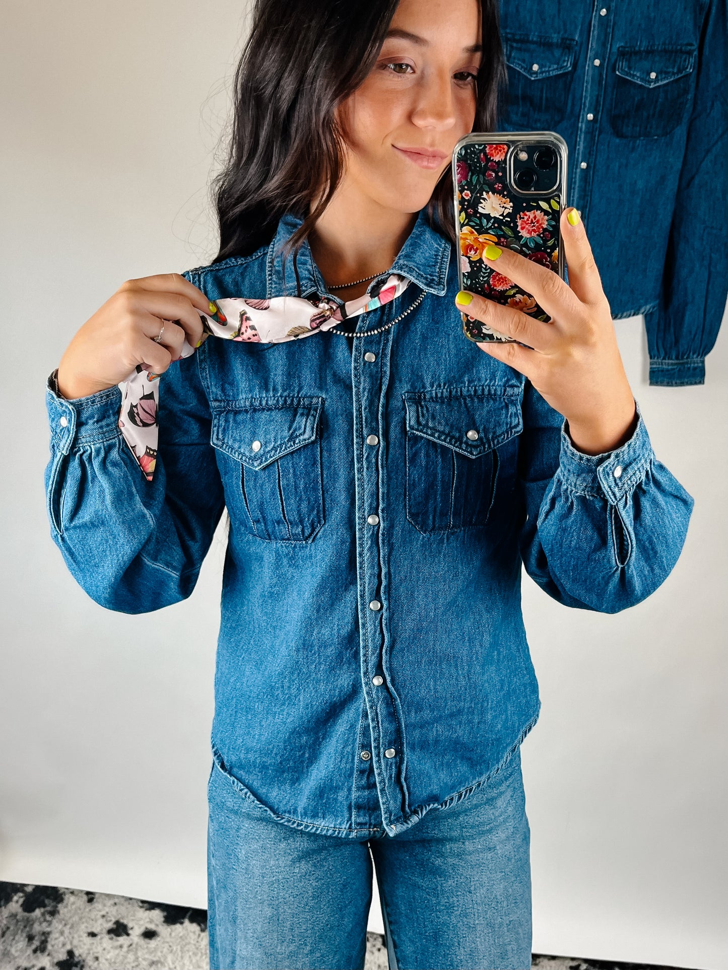 The Morgan Denim Top
