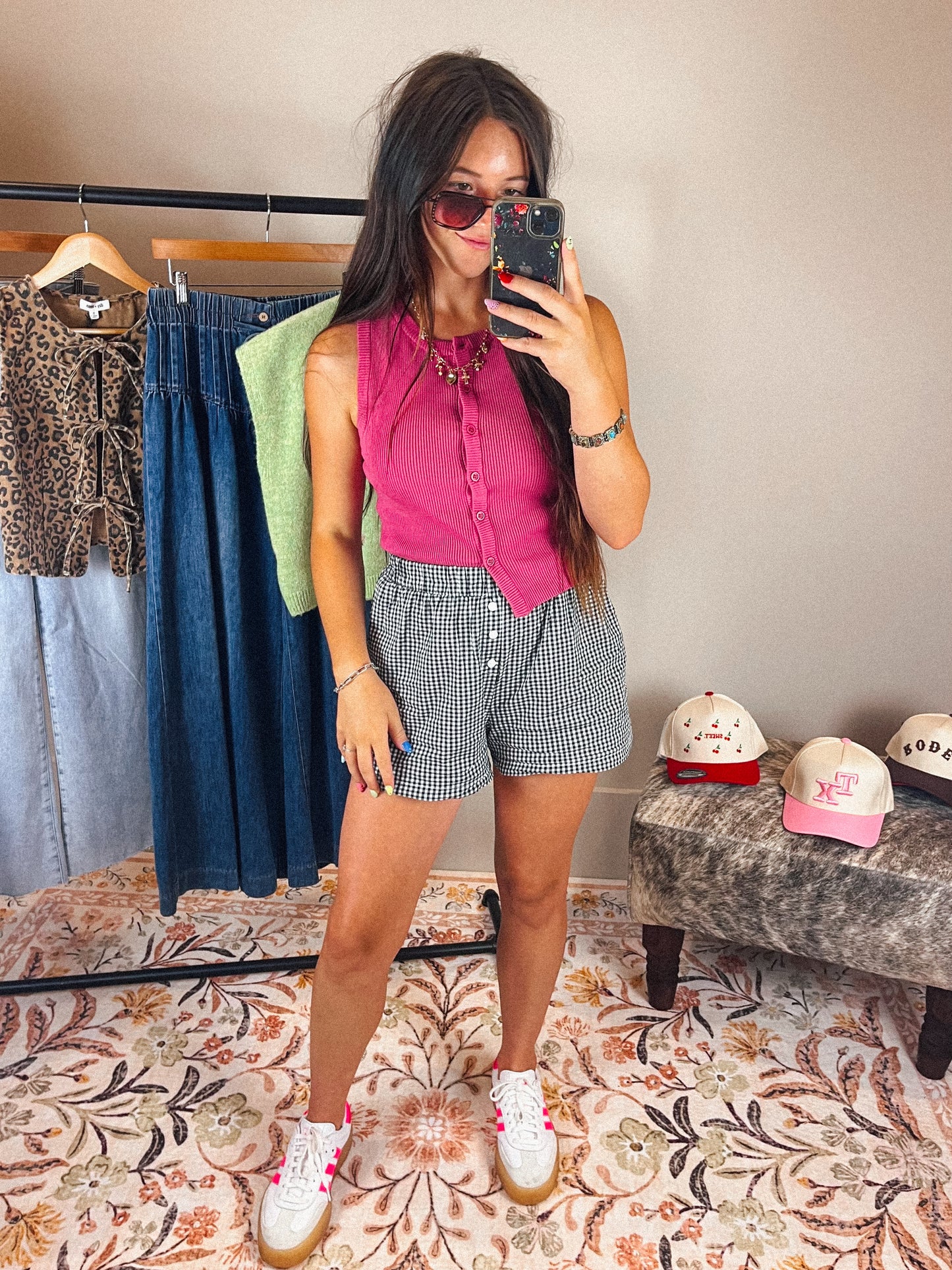 The Pink Button Tank