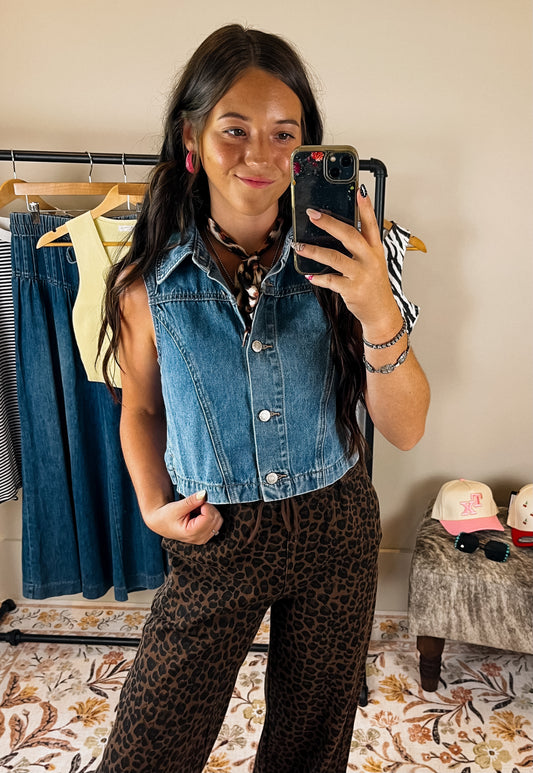The Rocky Denim Vest