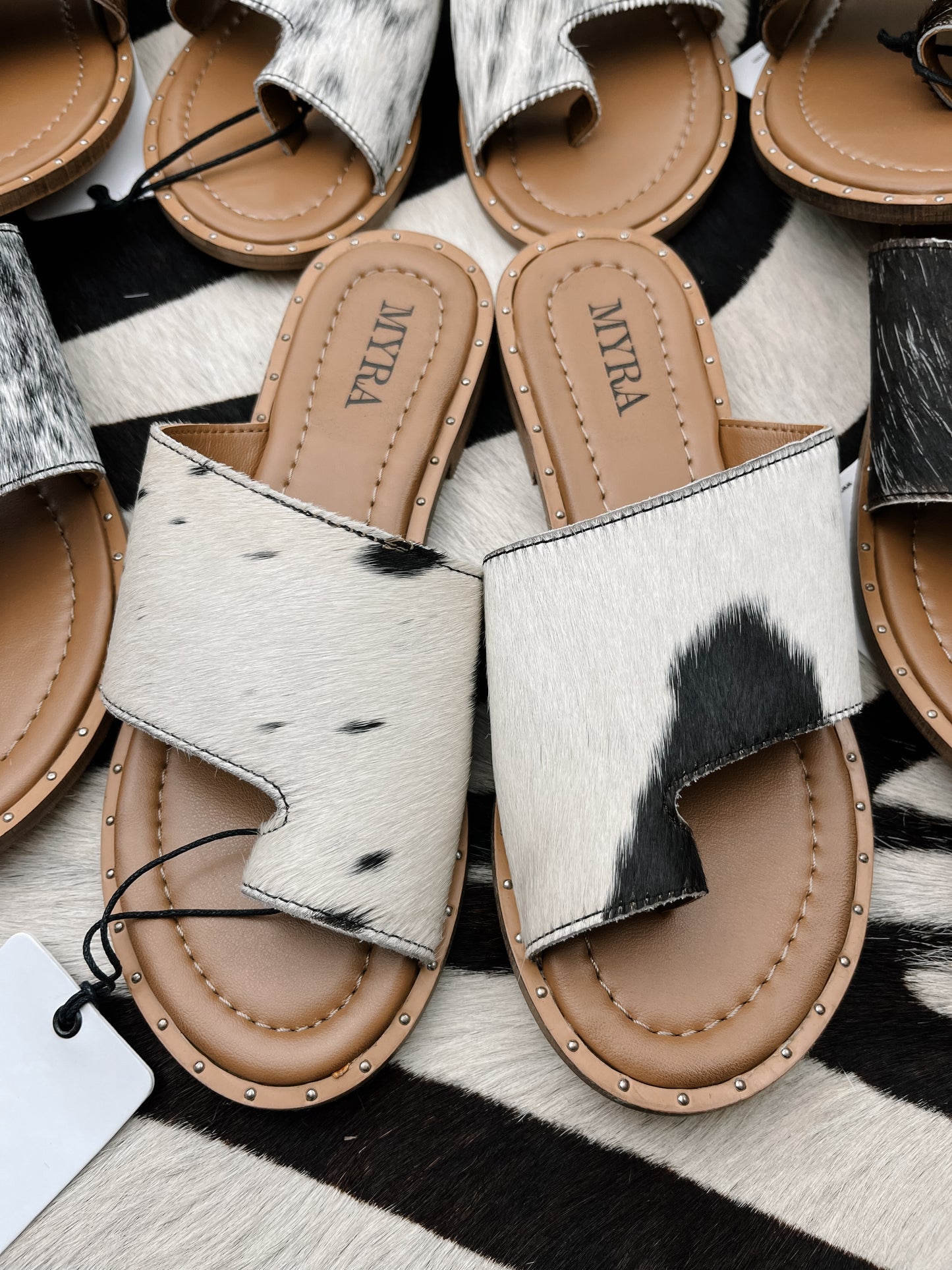The Blaze Sandals- Black Hide
