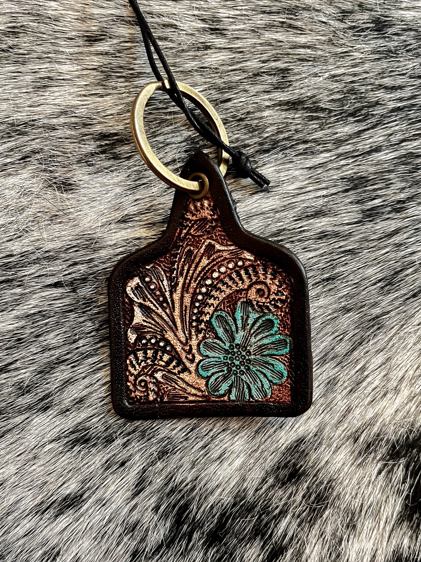 The Tooled Leather Keychains