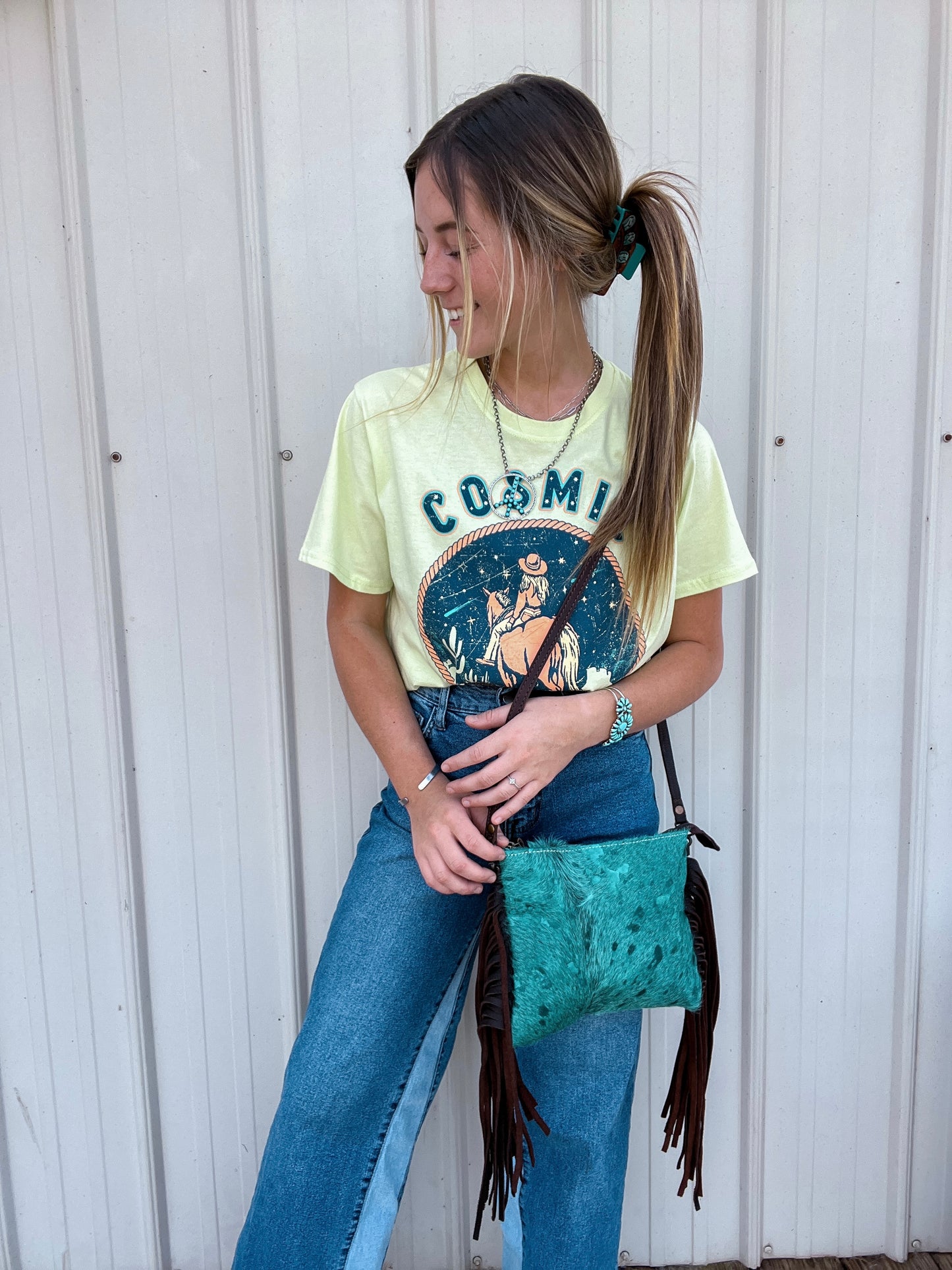The Cosmic Cowgirl Cropped Tee