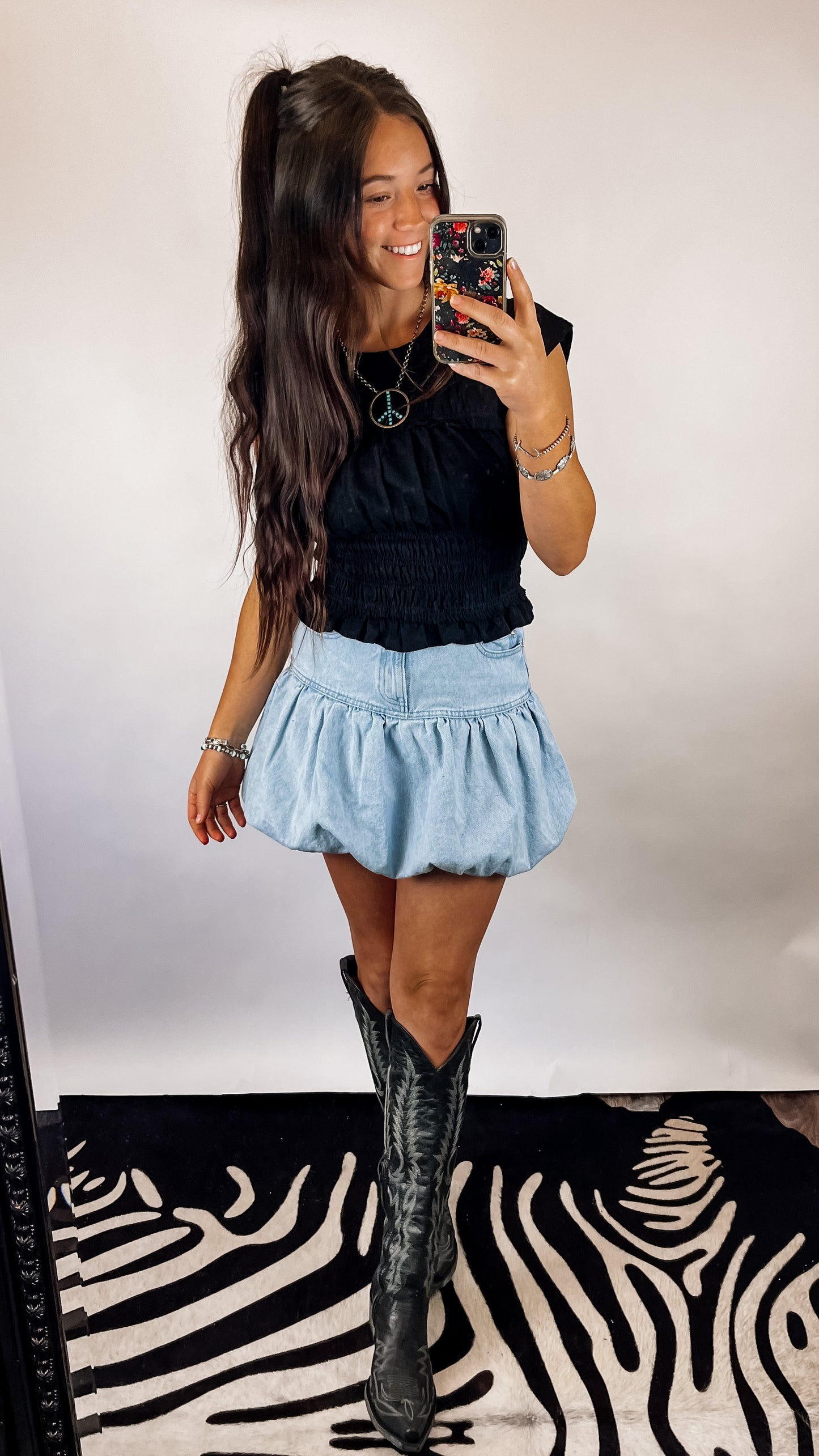 The Shelby Denim Skirt