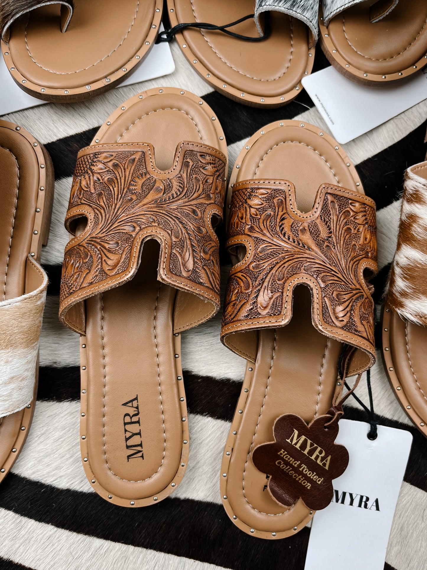 The Corinna Tooled Sandals
