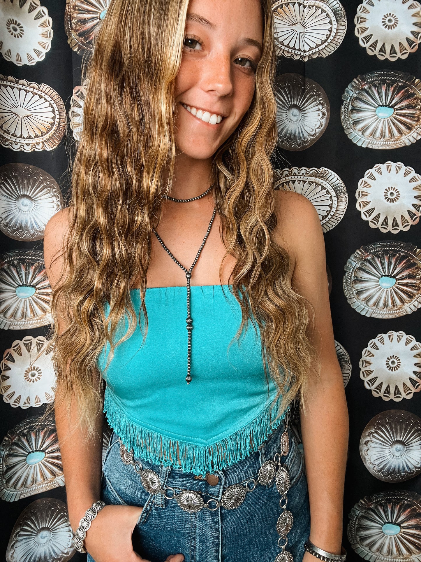 The Turquoise Bandana Top