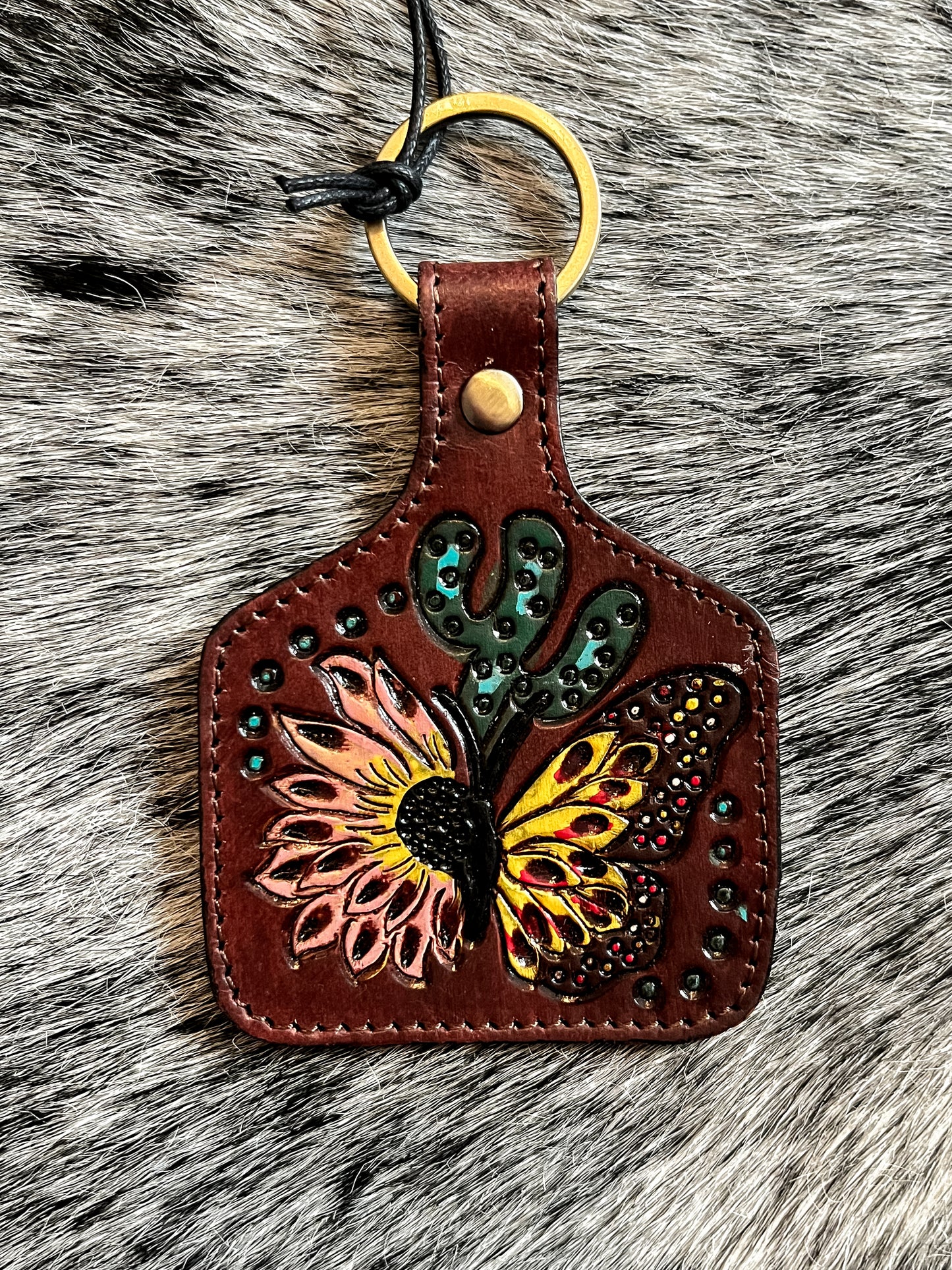 The Tooled Leather Keychains