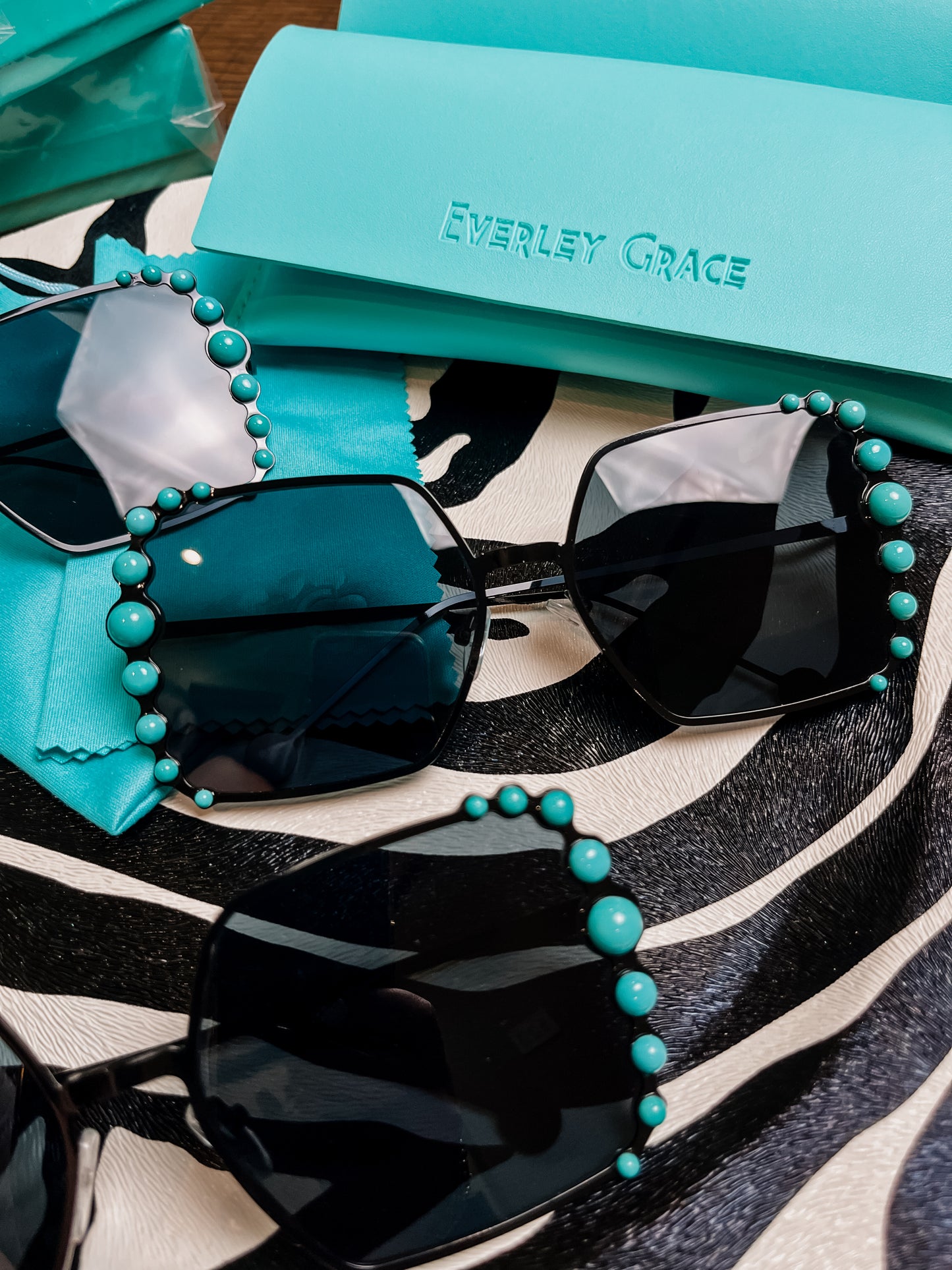 Turquoise Square Sunnies