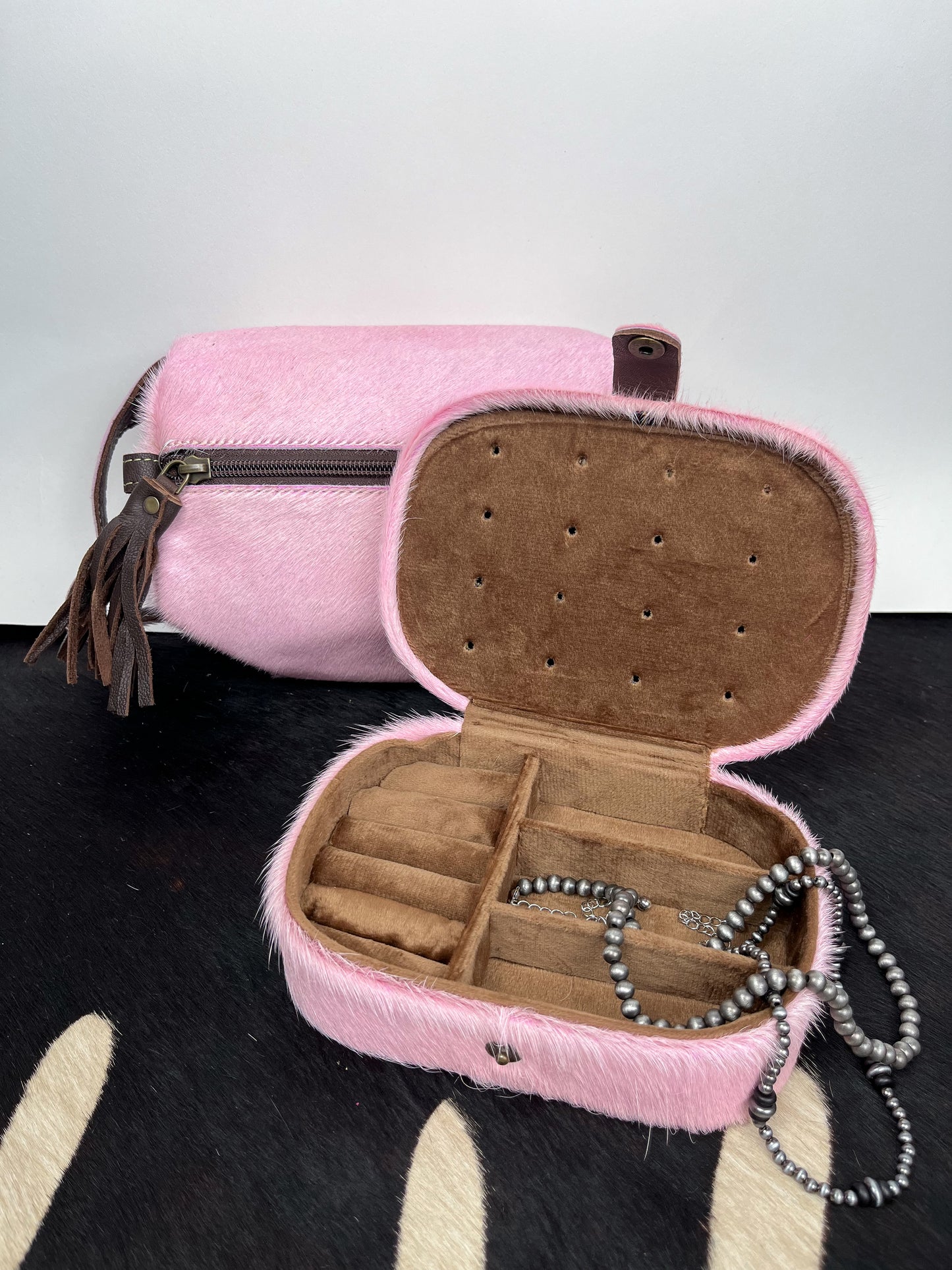 The Pink Hide Jewelry Case