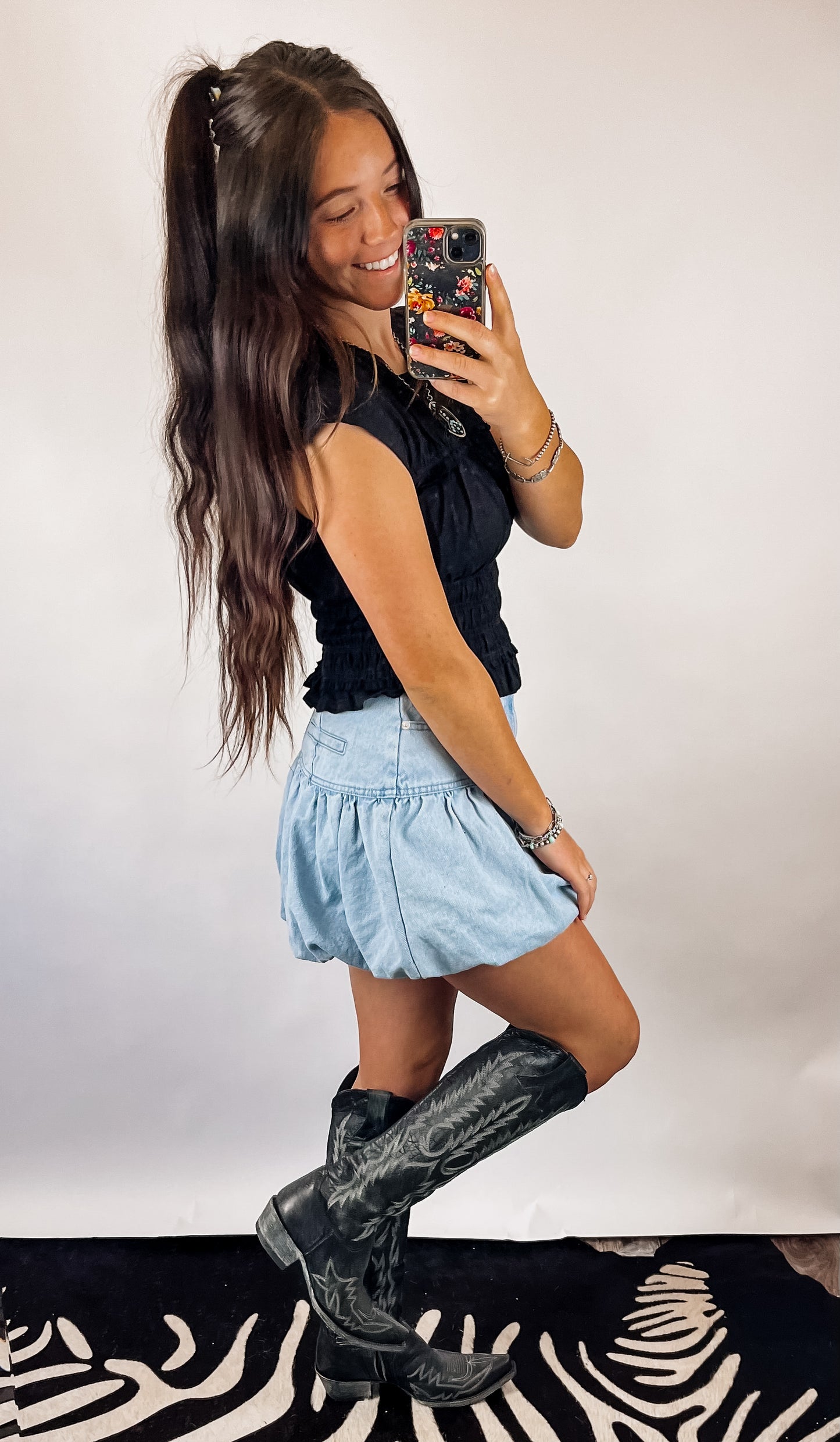 The Shelby Denim Skirt