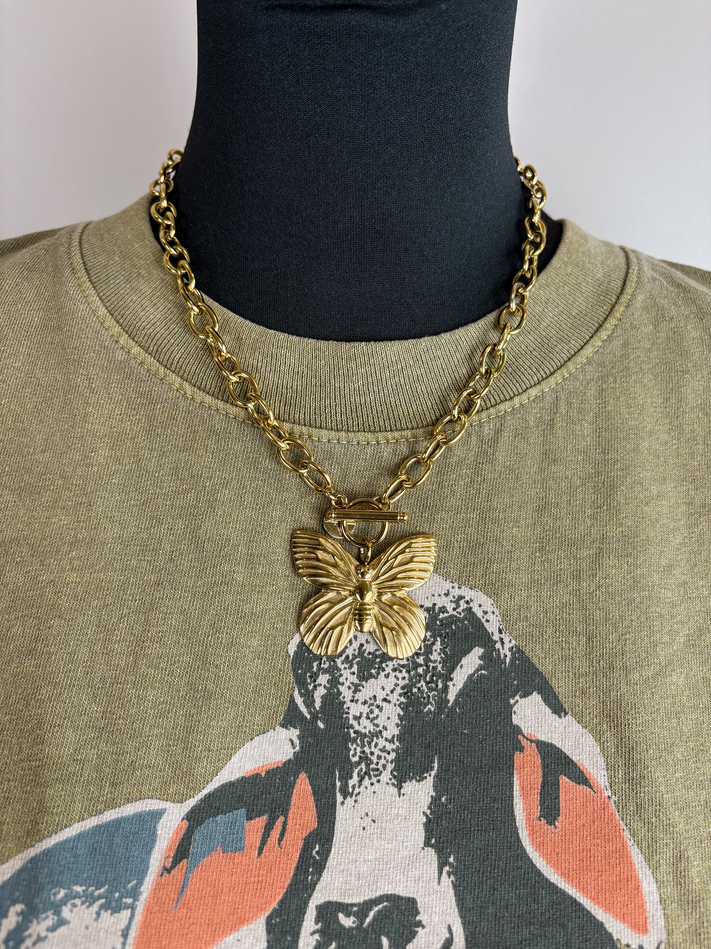 Gold Butterfly Necklace