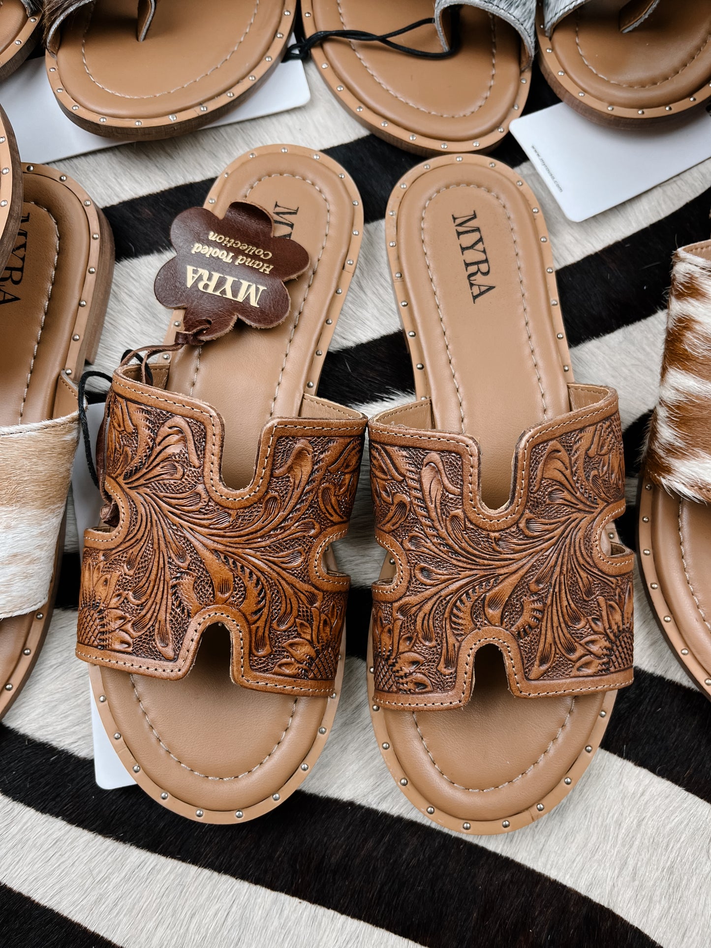 The Corinna Tooled Sandals