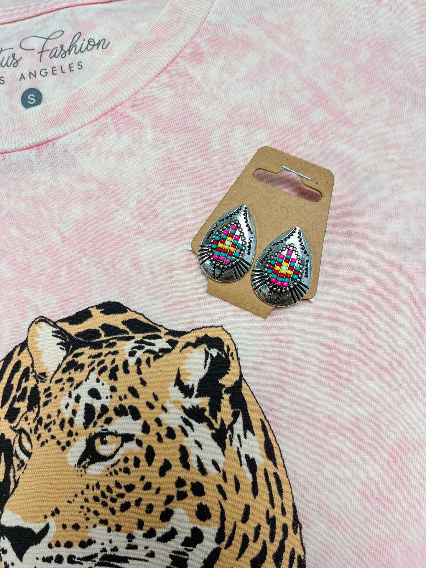 Beaded Teardrop Earrings