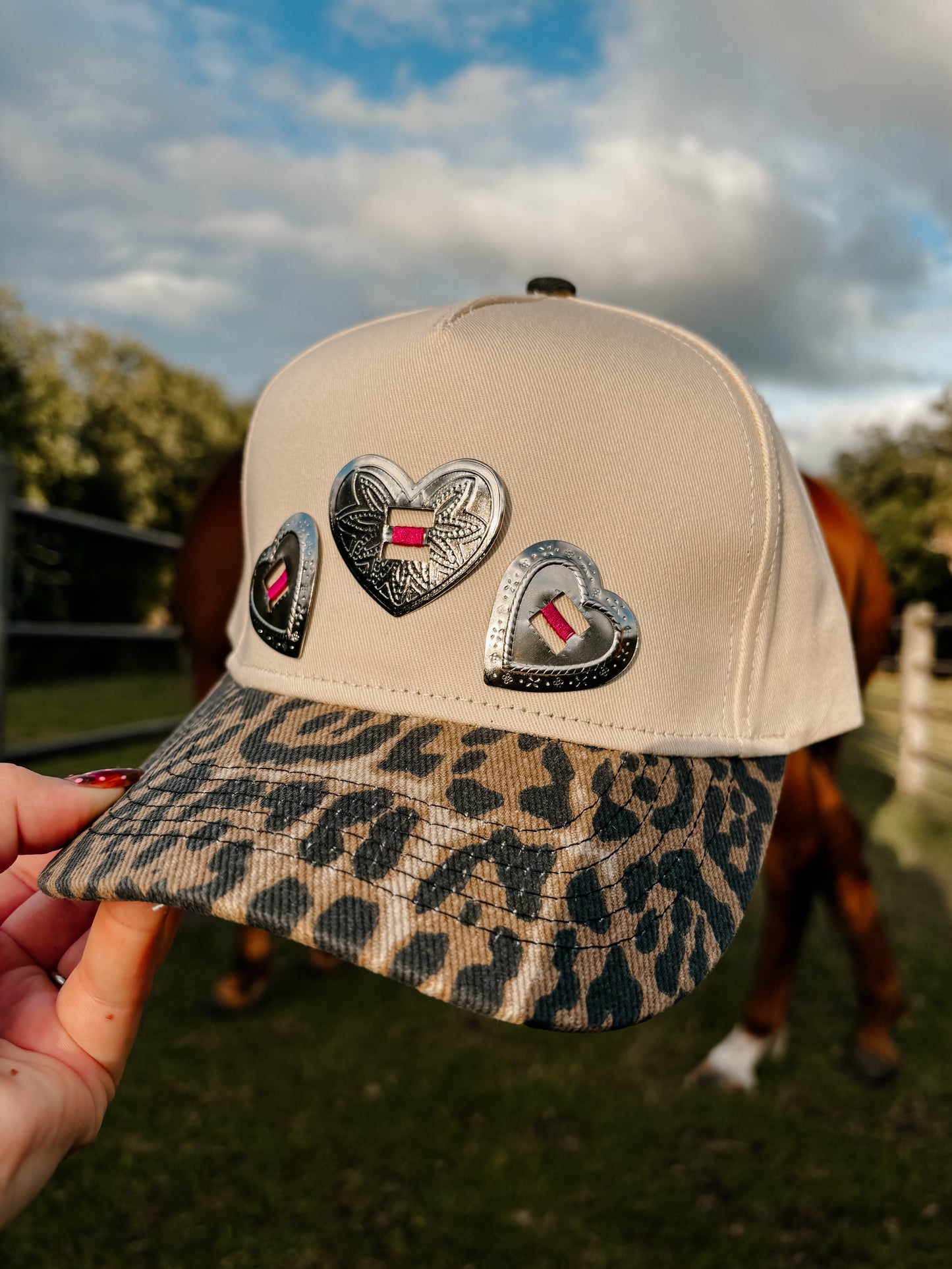 #25 Leopard Heart Hat
