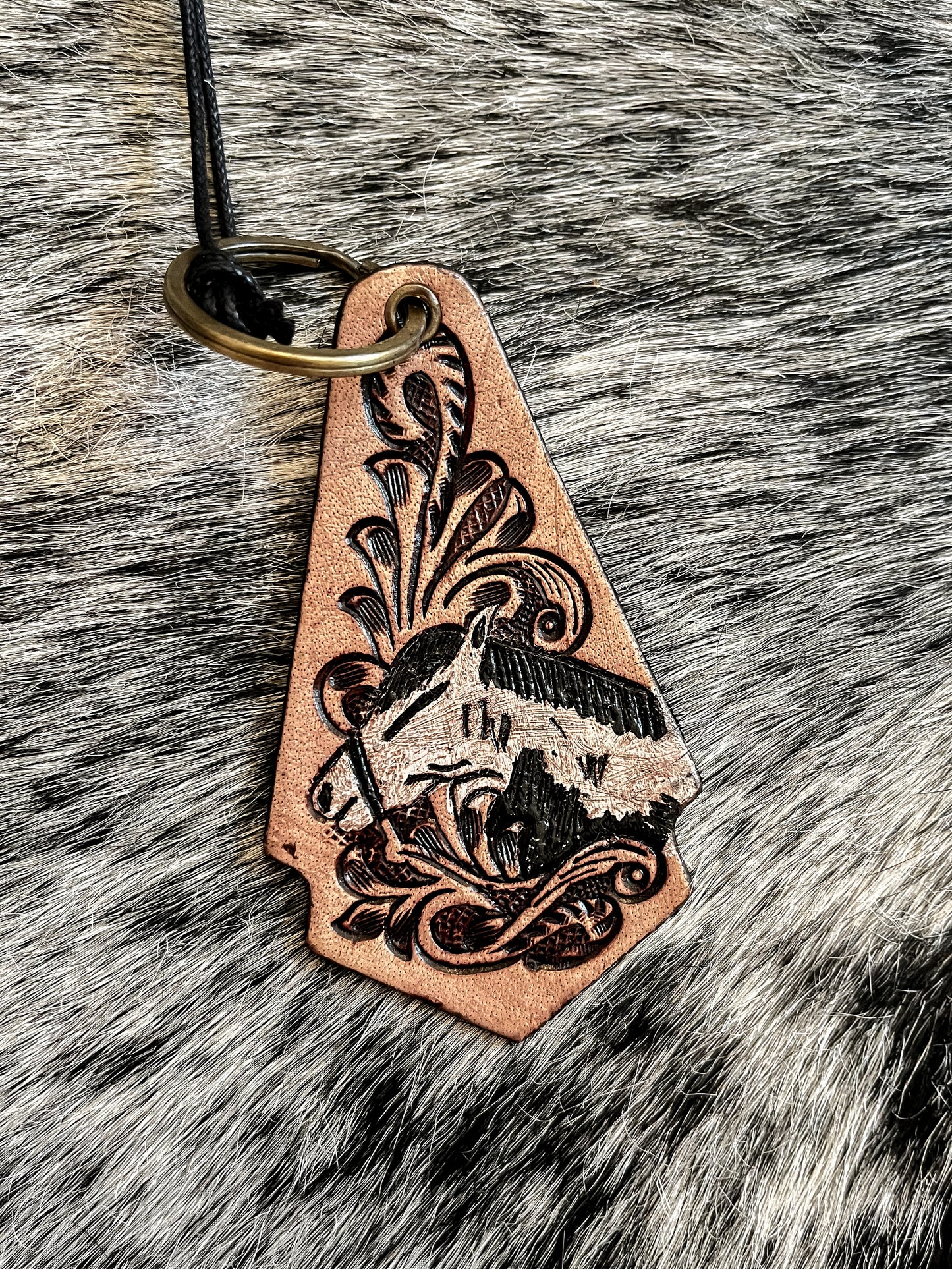 The Tooled Leather Keychains