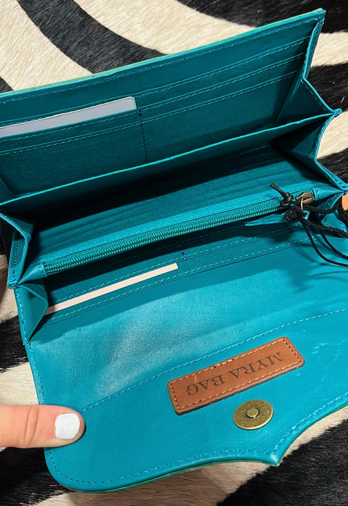 The Turquoise Floral Wallet