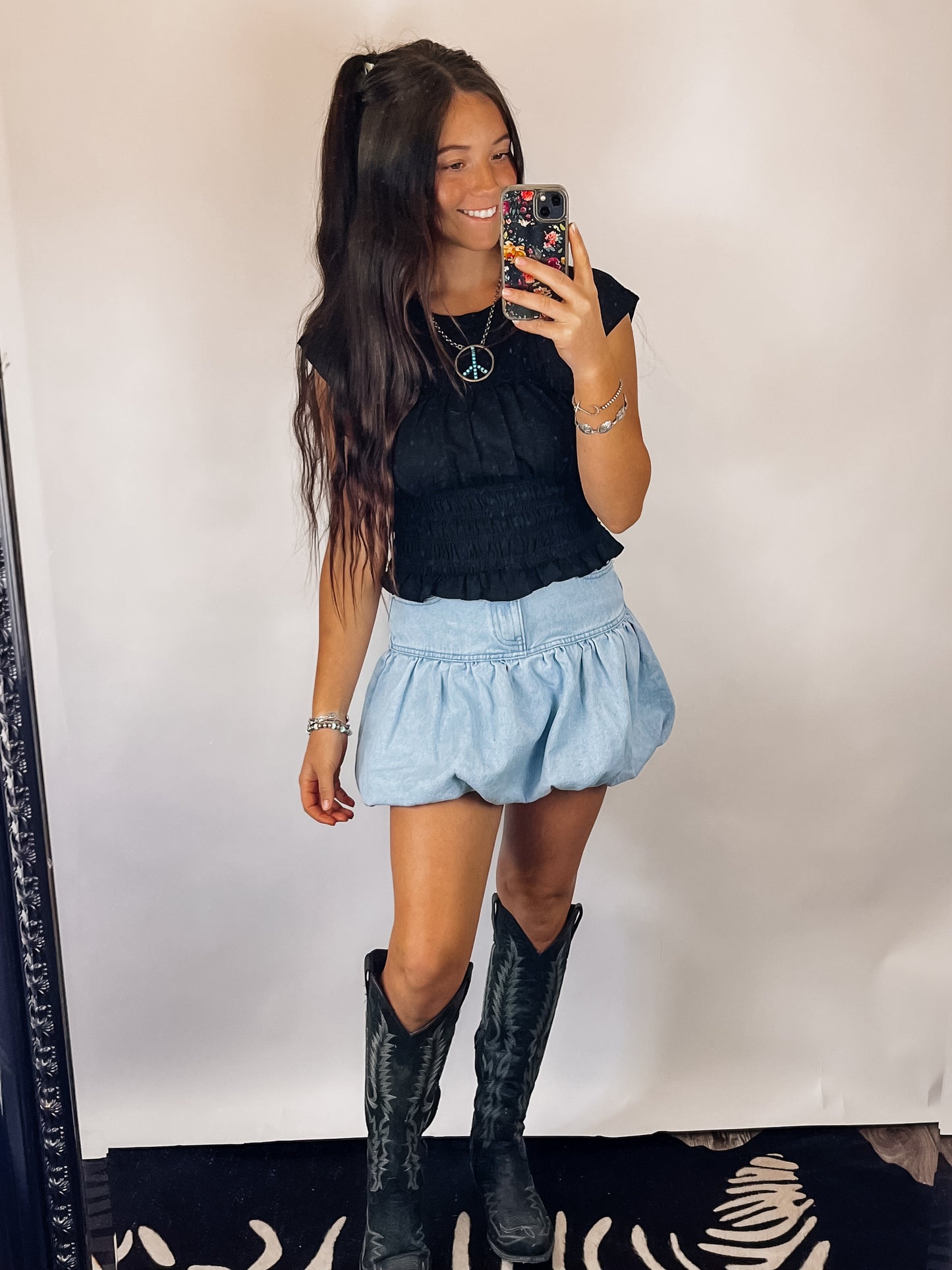 The Shelby Denim Skirt