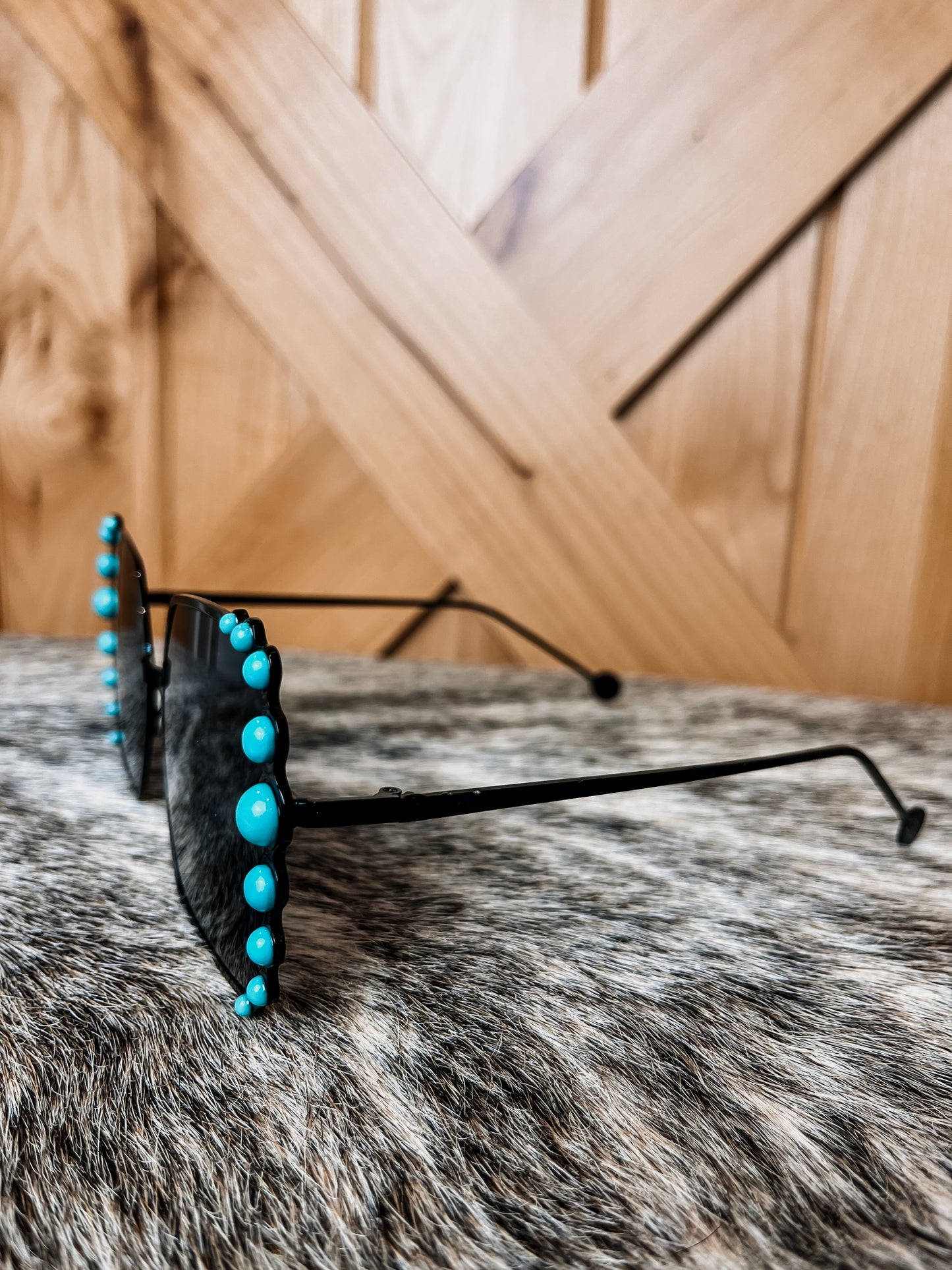Turquoise Square Sunnies