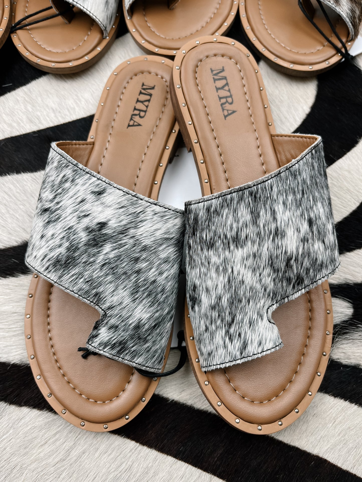 The Blaze Sandals- Black Hide