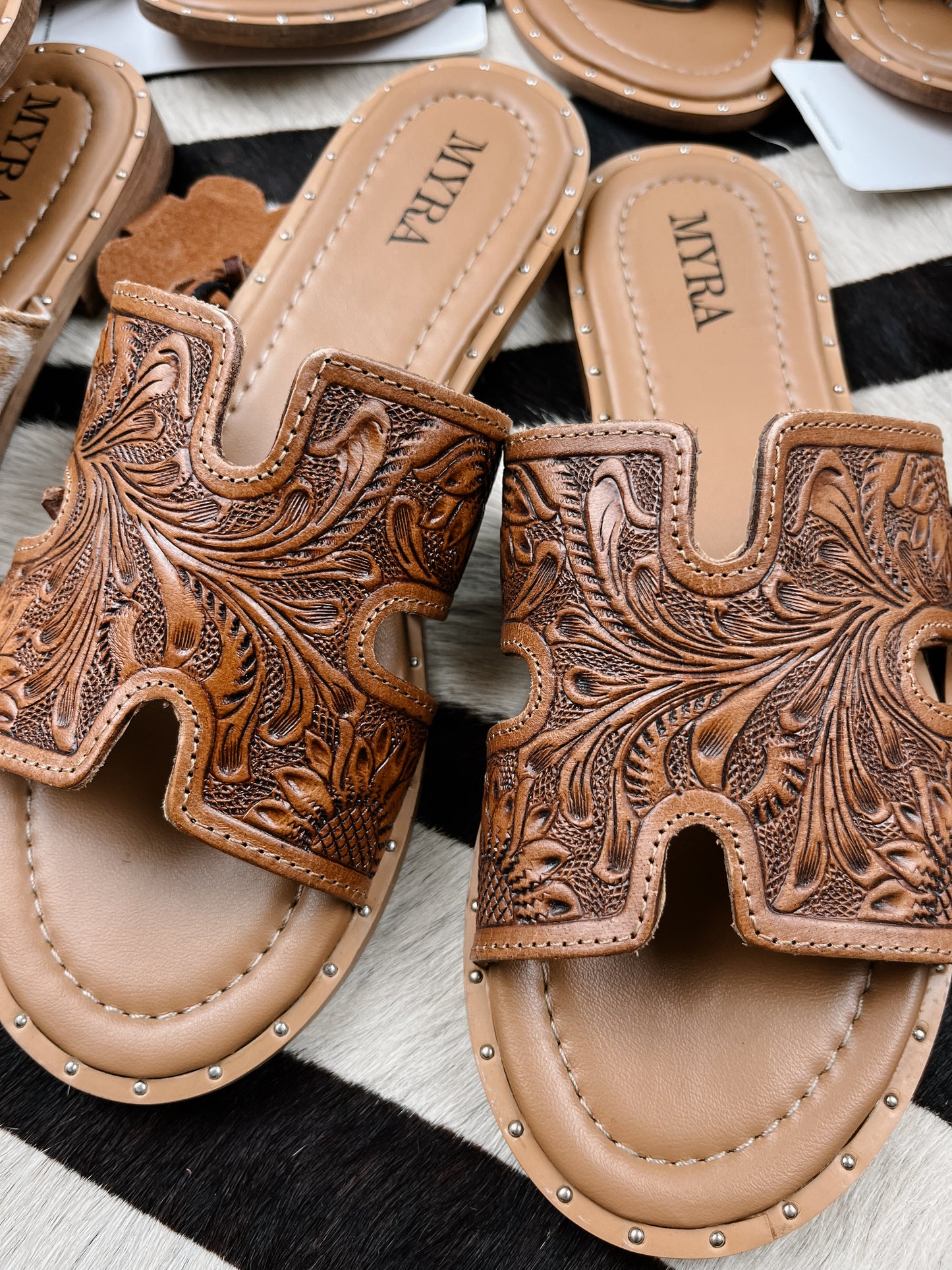 The Corinna Tooled Sandals
