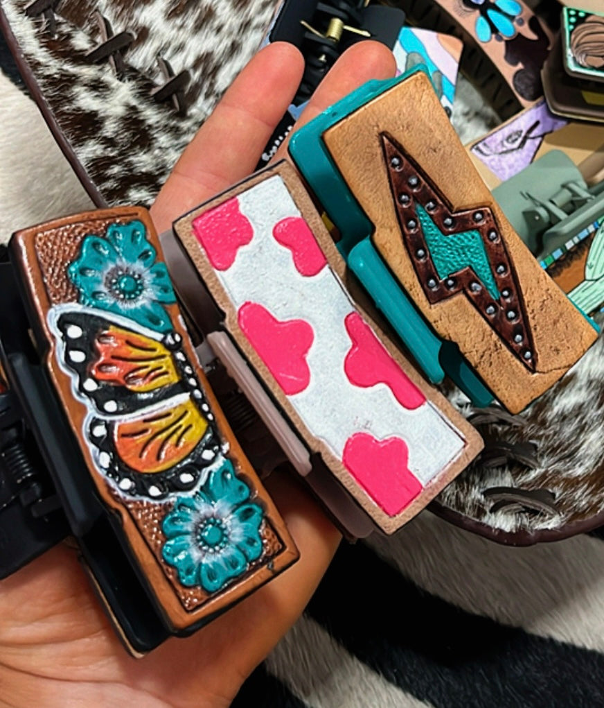 The Leather Lover Claw Clips (multiple options)