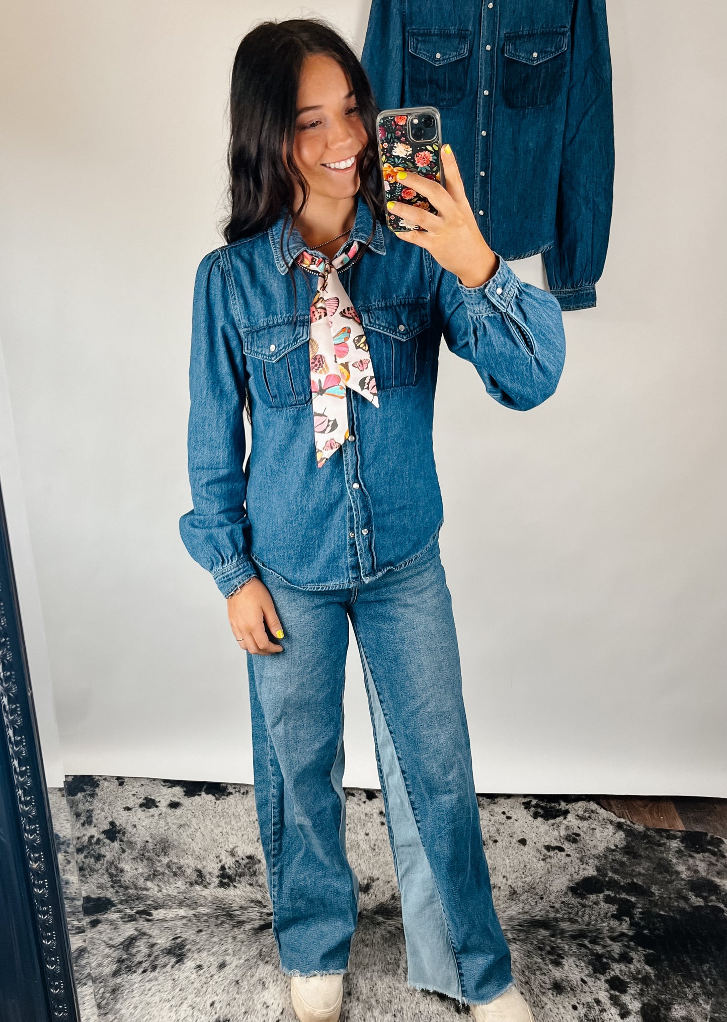 The Morgan Denim Top