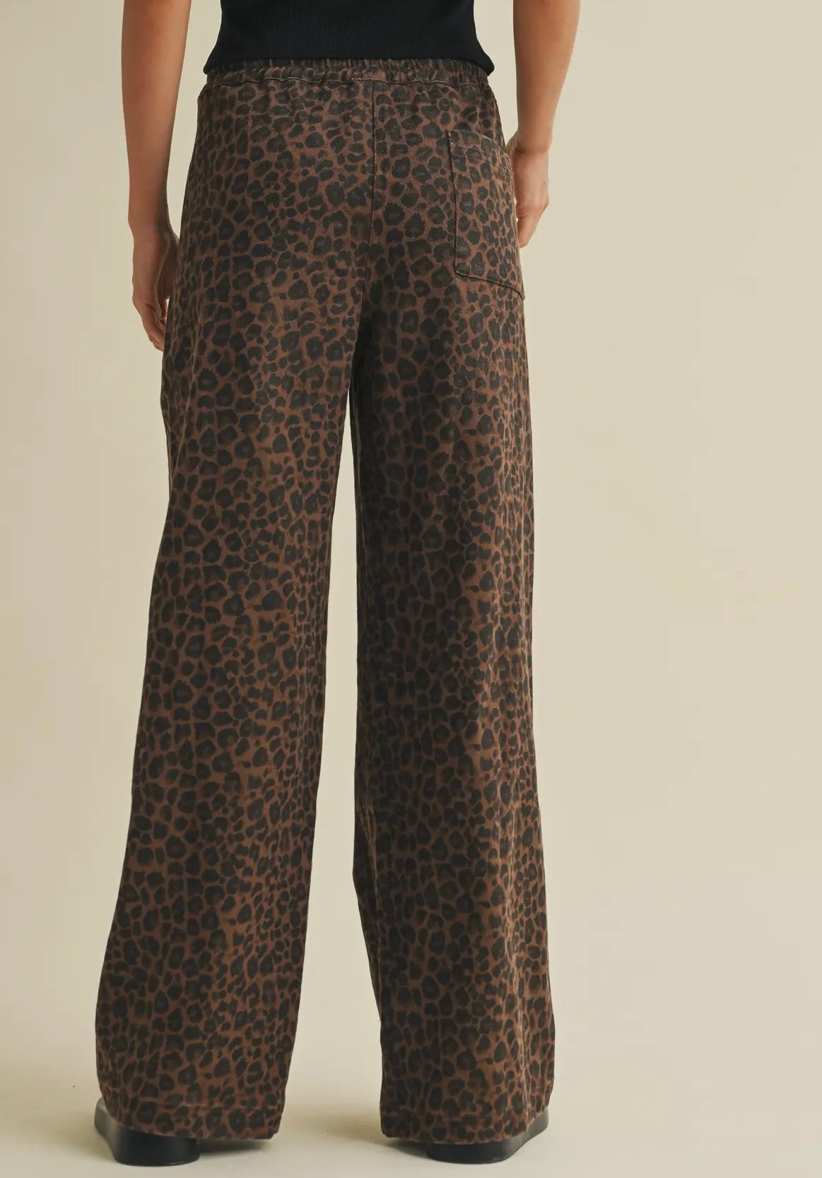 The Leopard Denim Pants