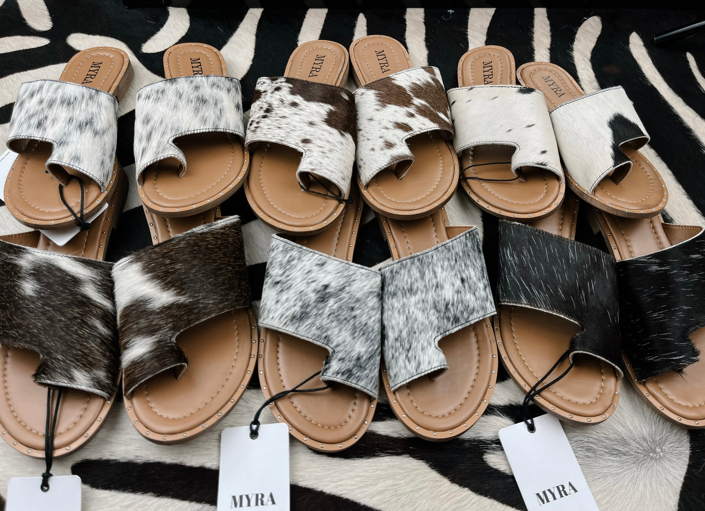The Blaze Sandals- Black Hide