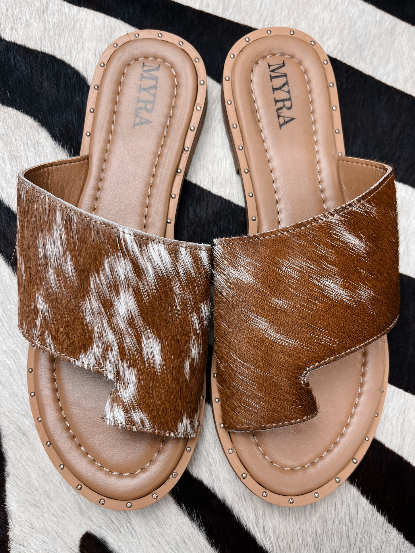 The Blaze Sandals- Brown Hide
