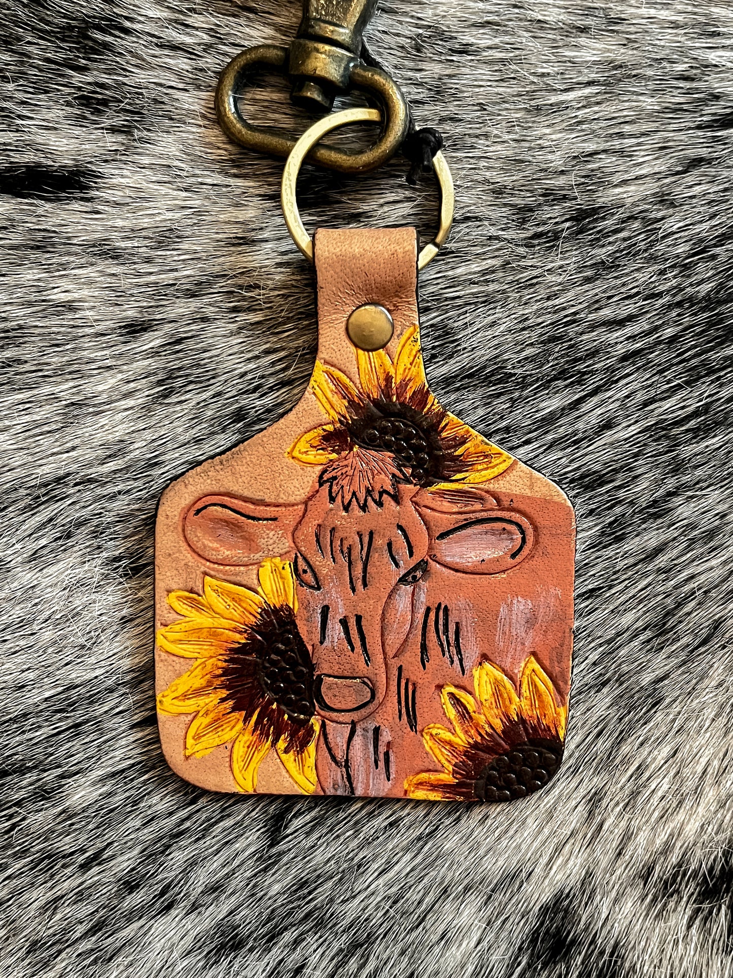 The Tooled Leather Keychains