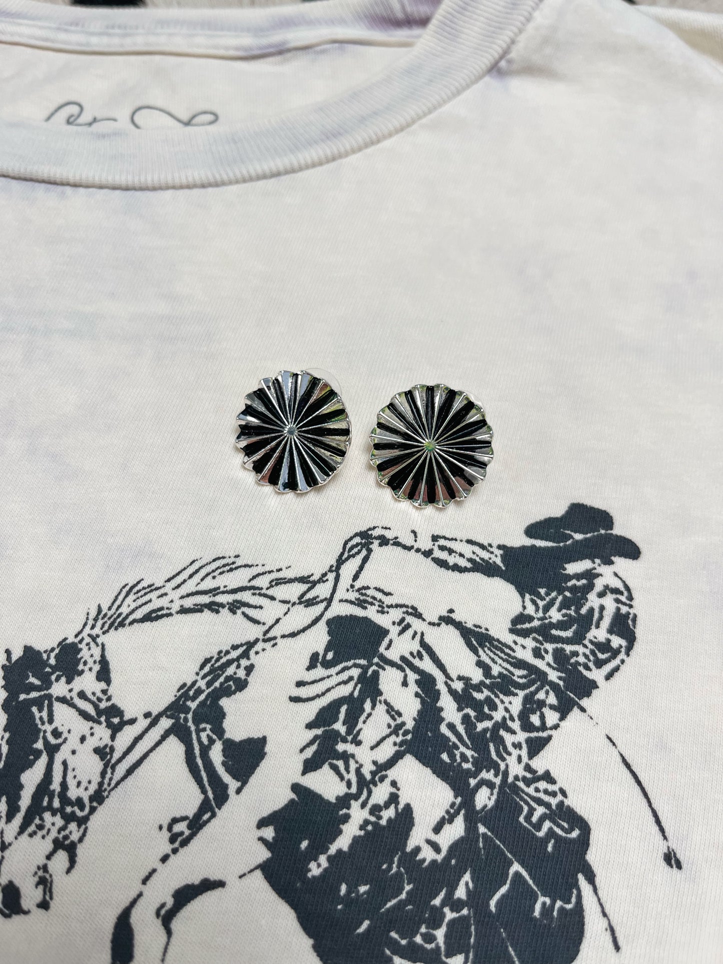 Concho Stud Earrings