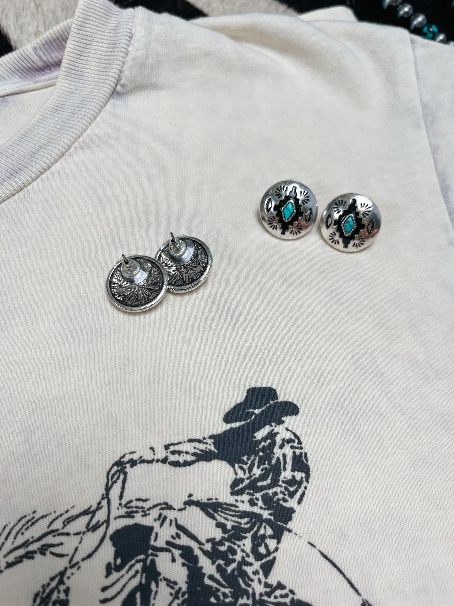 Aztec Post Earrings