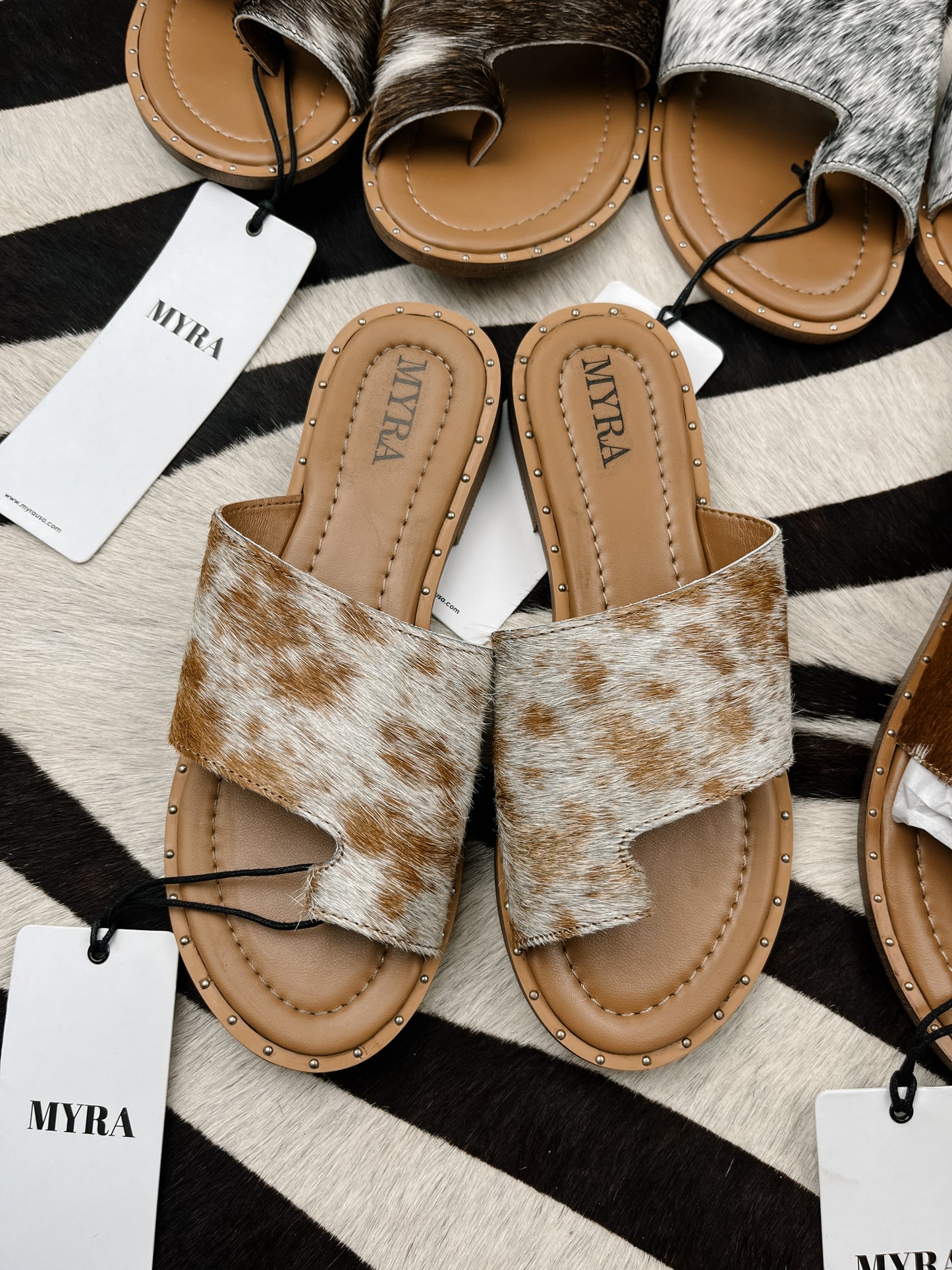 The Blaze Sandals- Brown Hide