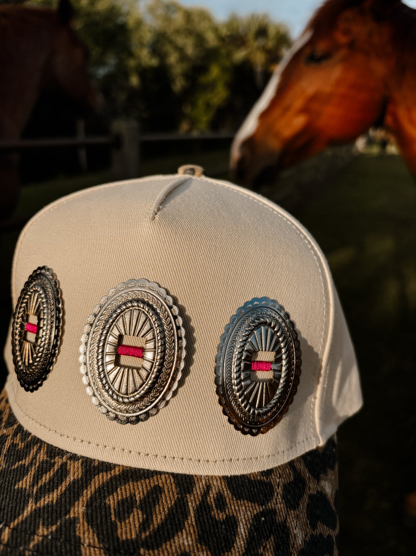 #26 Leopard Concho Hat