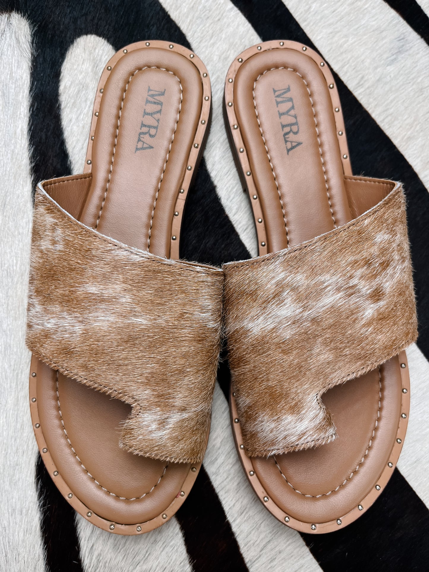 The Blaze Sandals- Brown Hide