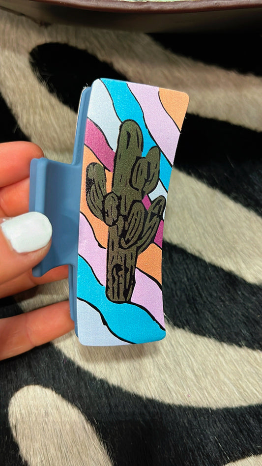 The Painted Leather Claw Clips (multiple options)