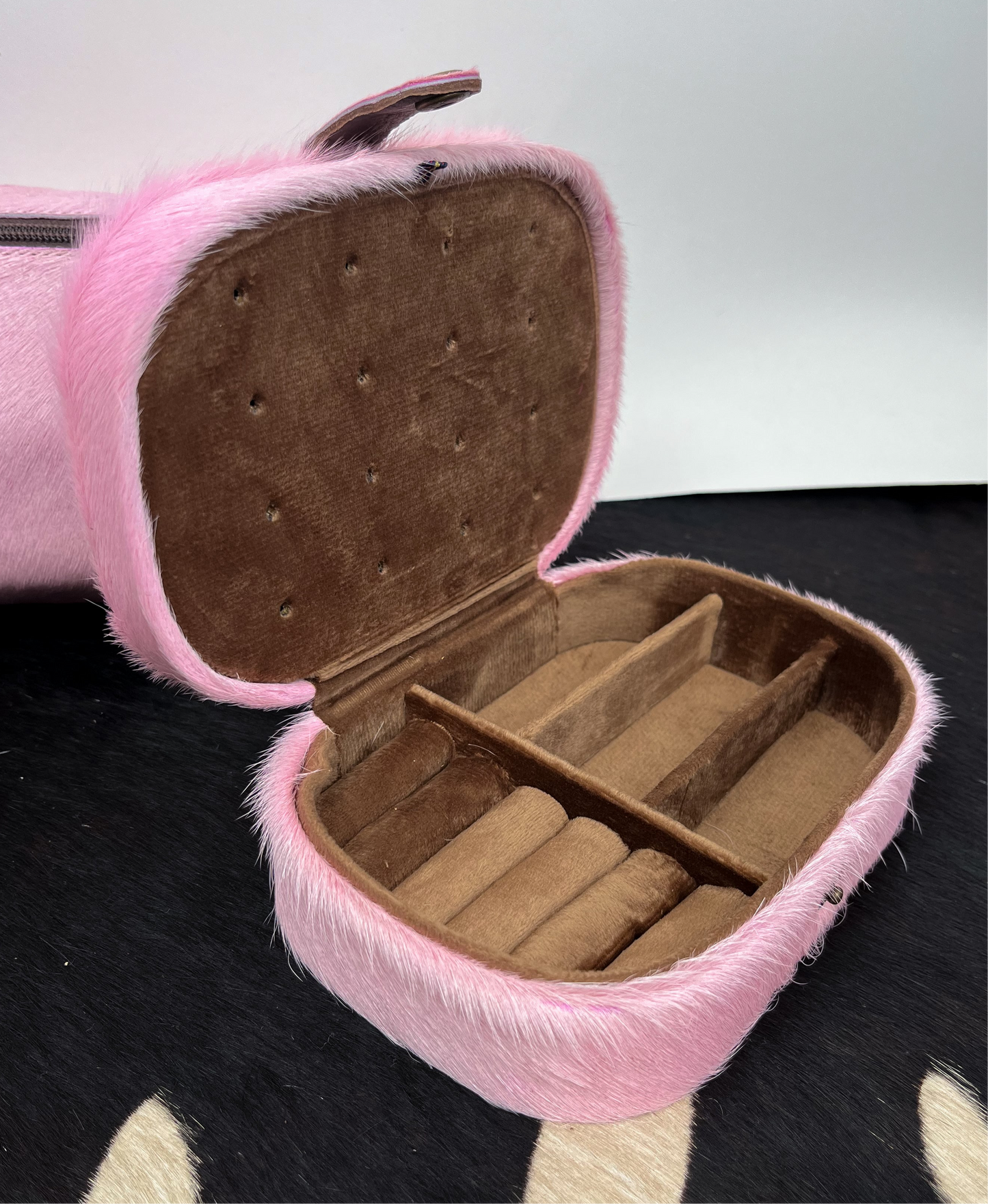 The Pink Hide Jewelry Case