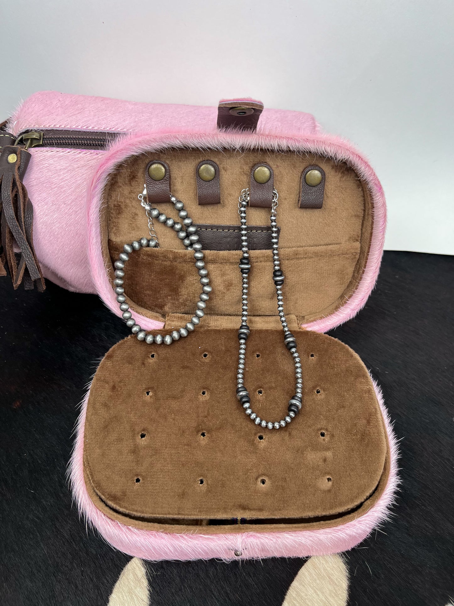 The Pink Hide Jewelry Case
