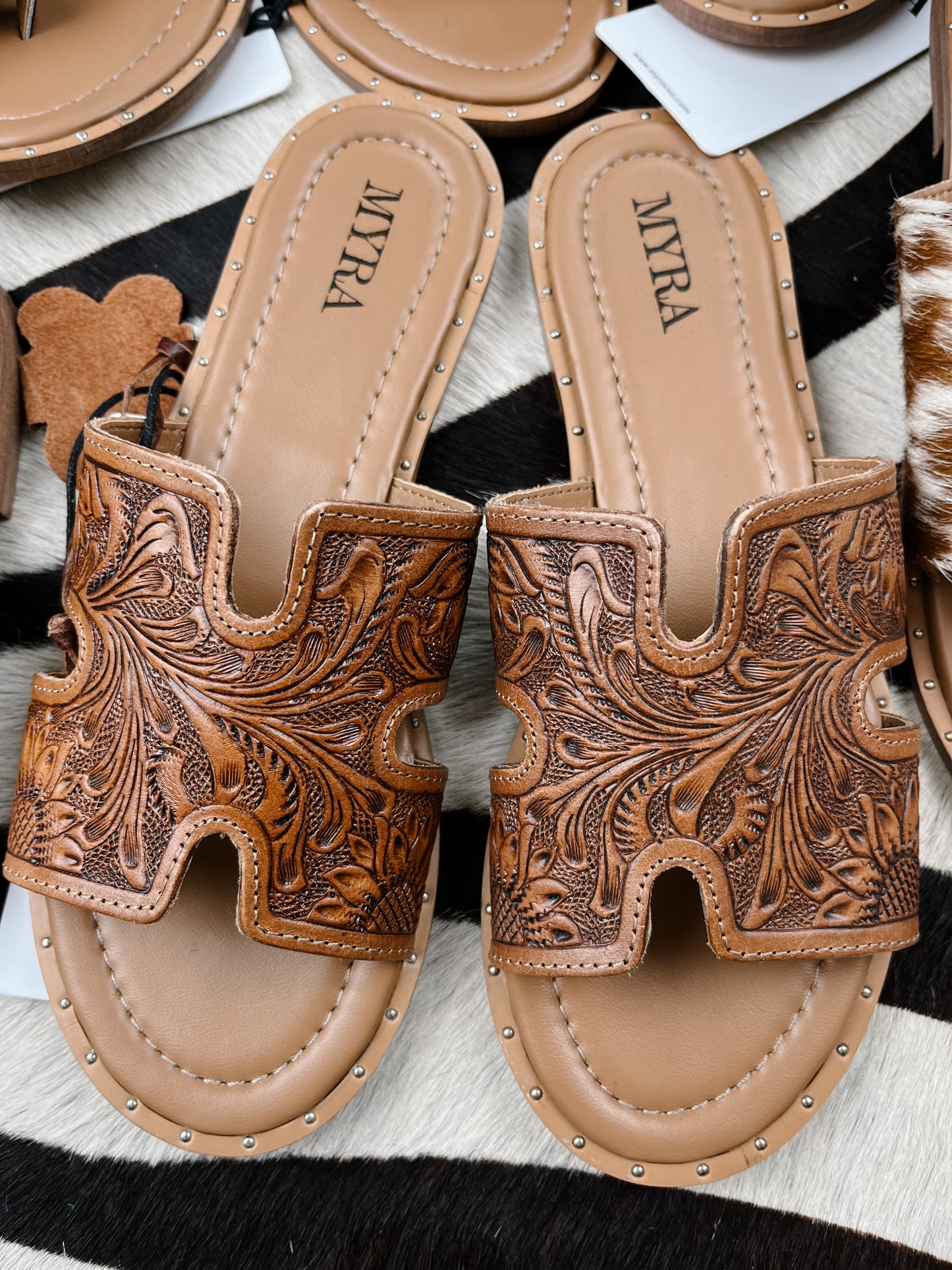 The Corinna Tooled Sandals